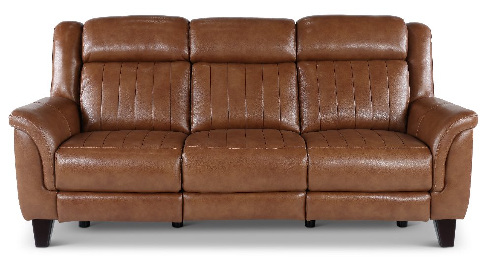Kimball Caramel Power Reclining Sofa