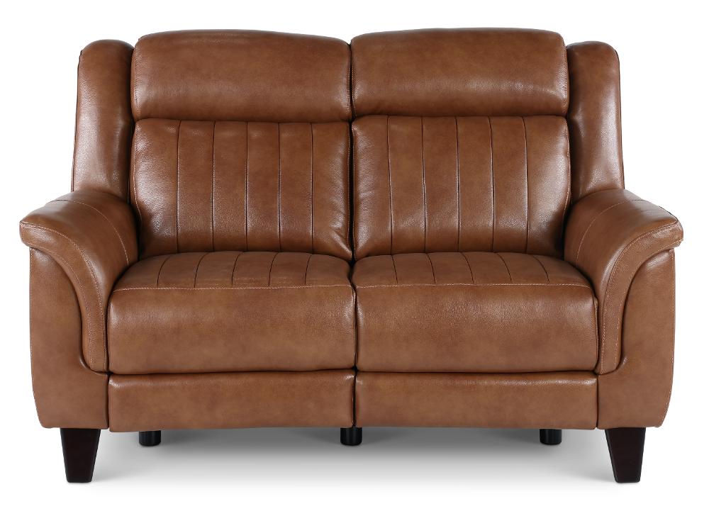 Kimball Caramel Power Reclining Loveseat