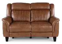 Kimball Caramel Power Reclining Loveseat