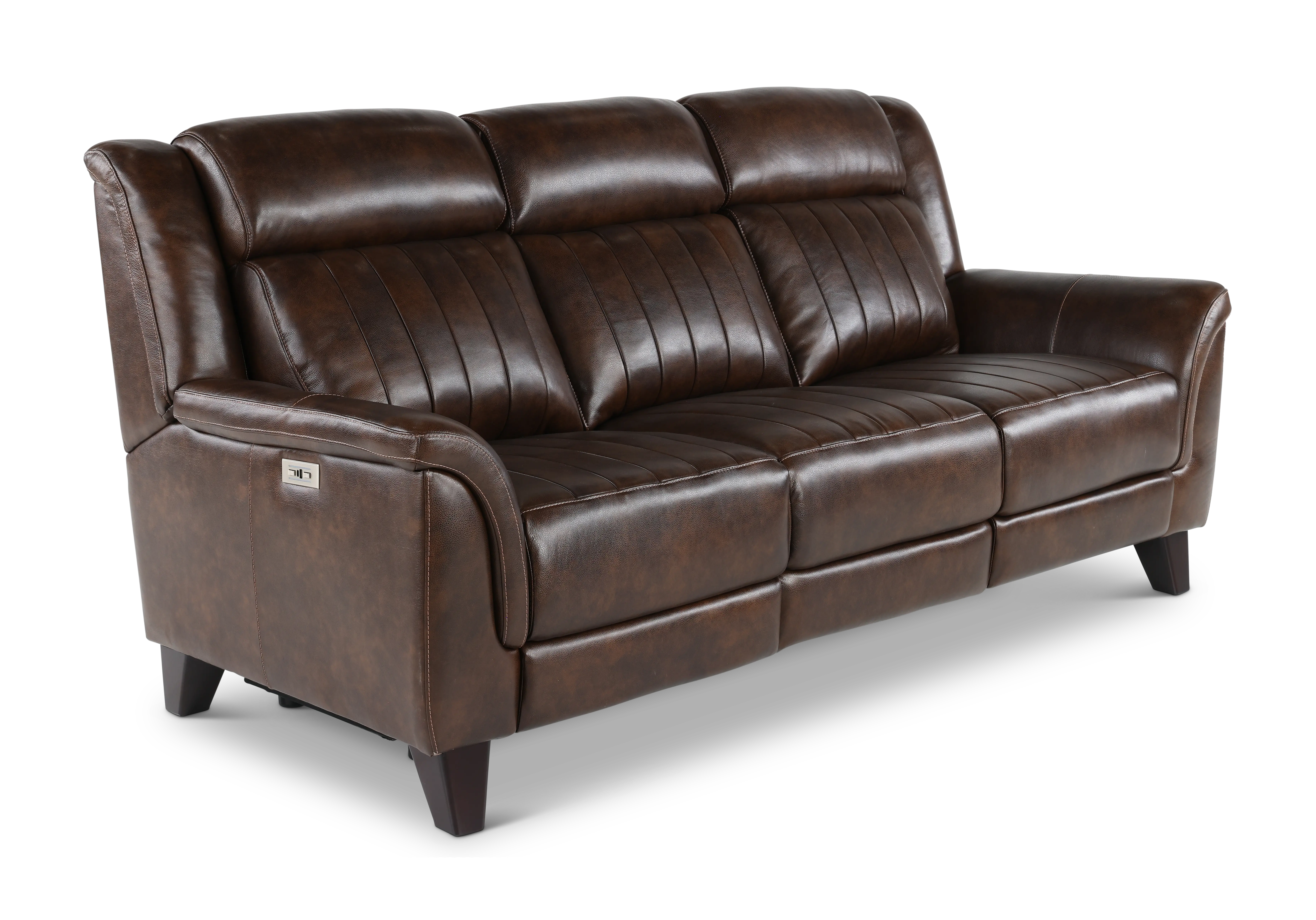 Kimball Chocolate Power Reclining Sofa-4