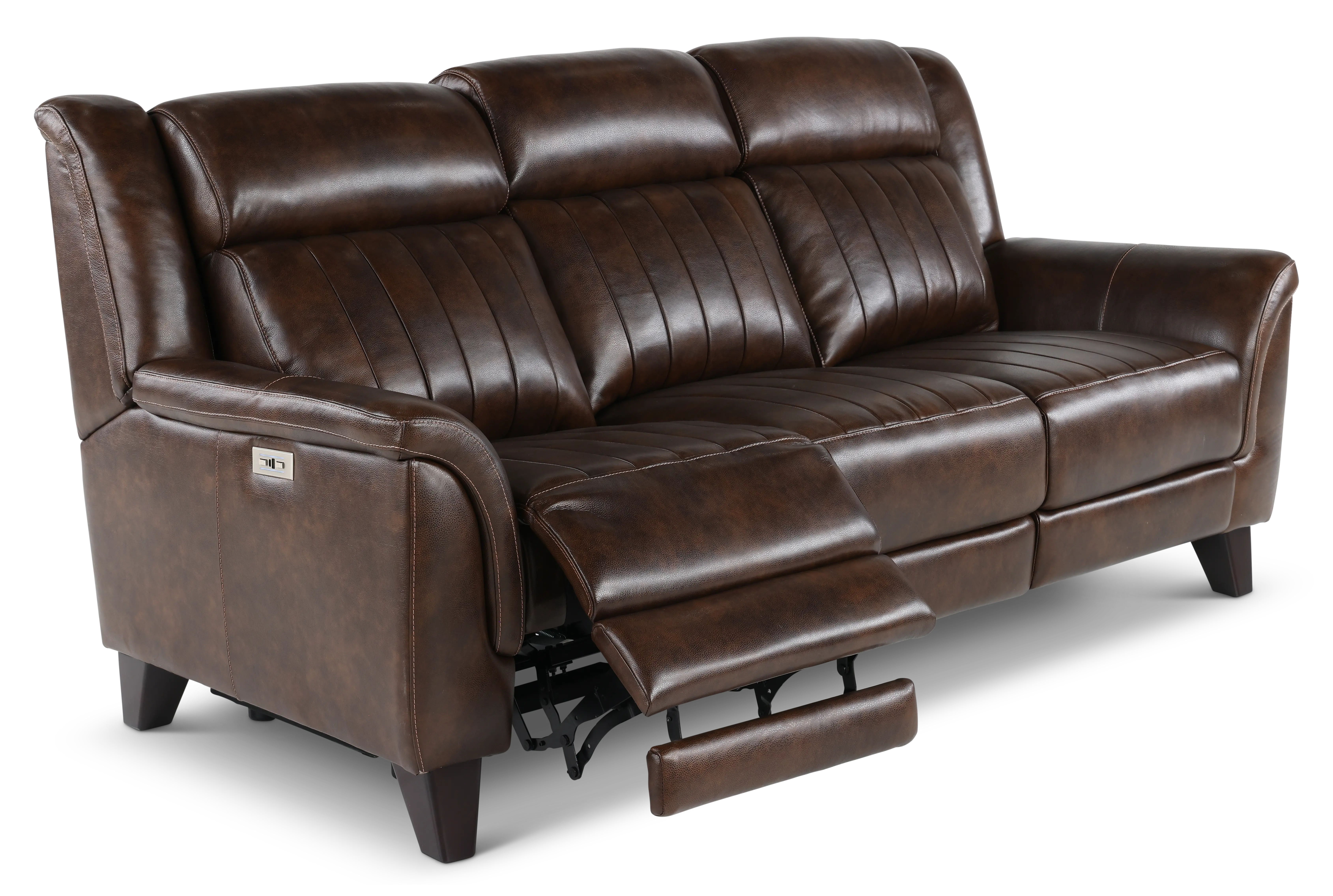 Kimball Chocolate Power Reclining Sofa-5