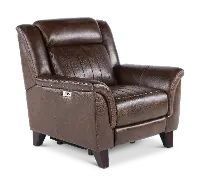 Kimball Chocolate Power Recliner