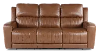 Pierce Caramel Brown Power Reclining Sofa