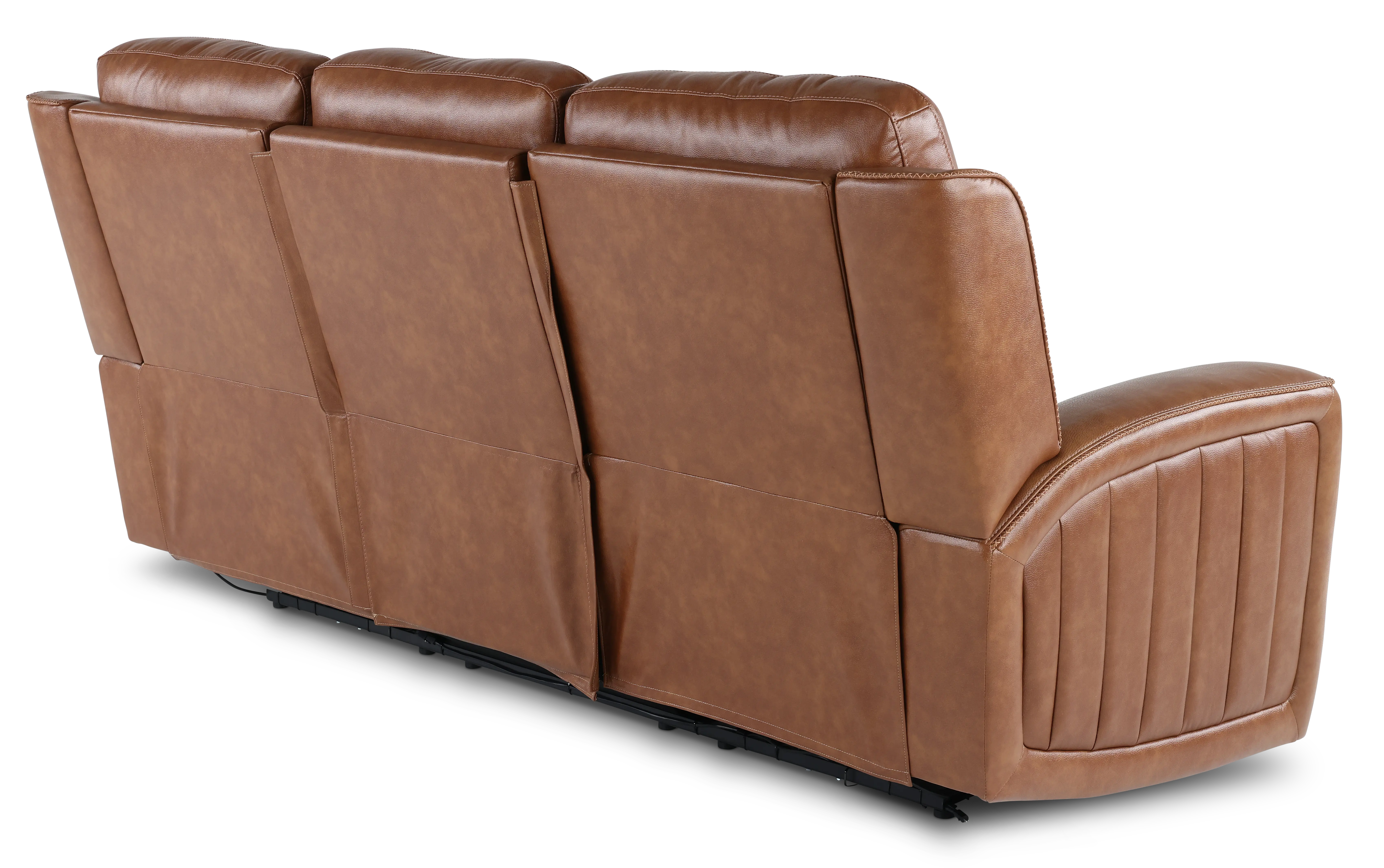 Pierce Caramel Brown Power Reclining Sofa-6