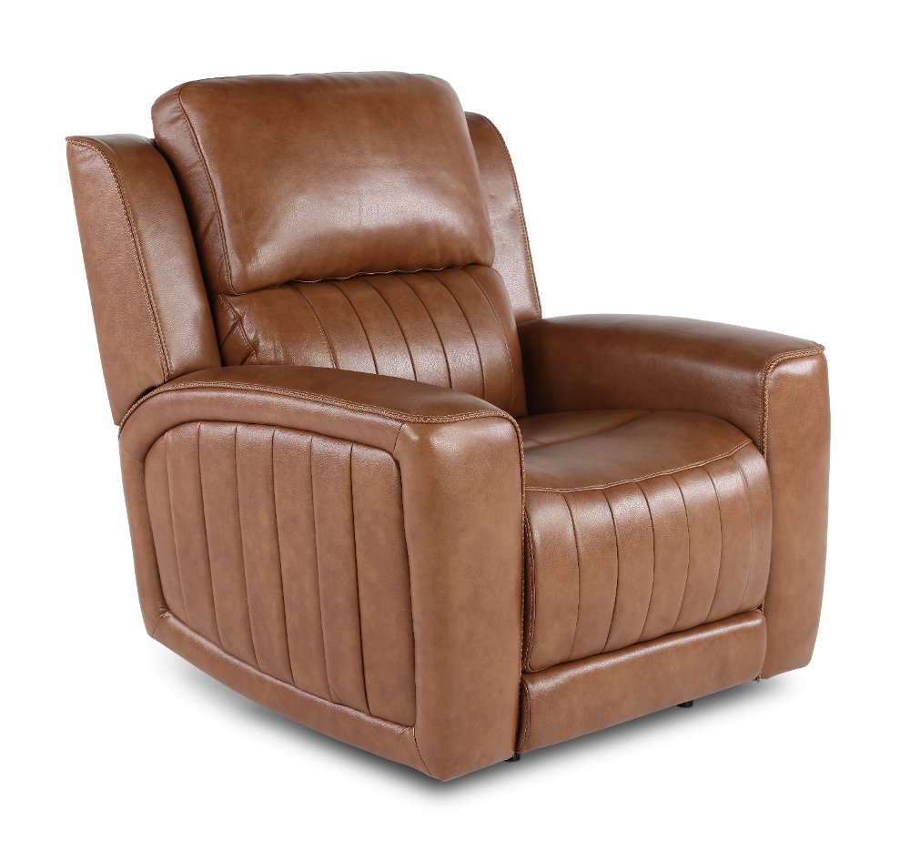 Pierce Caramel Brown Power Recliner