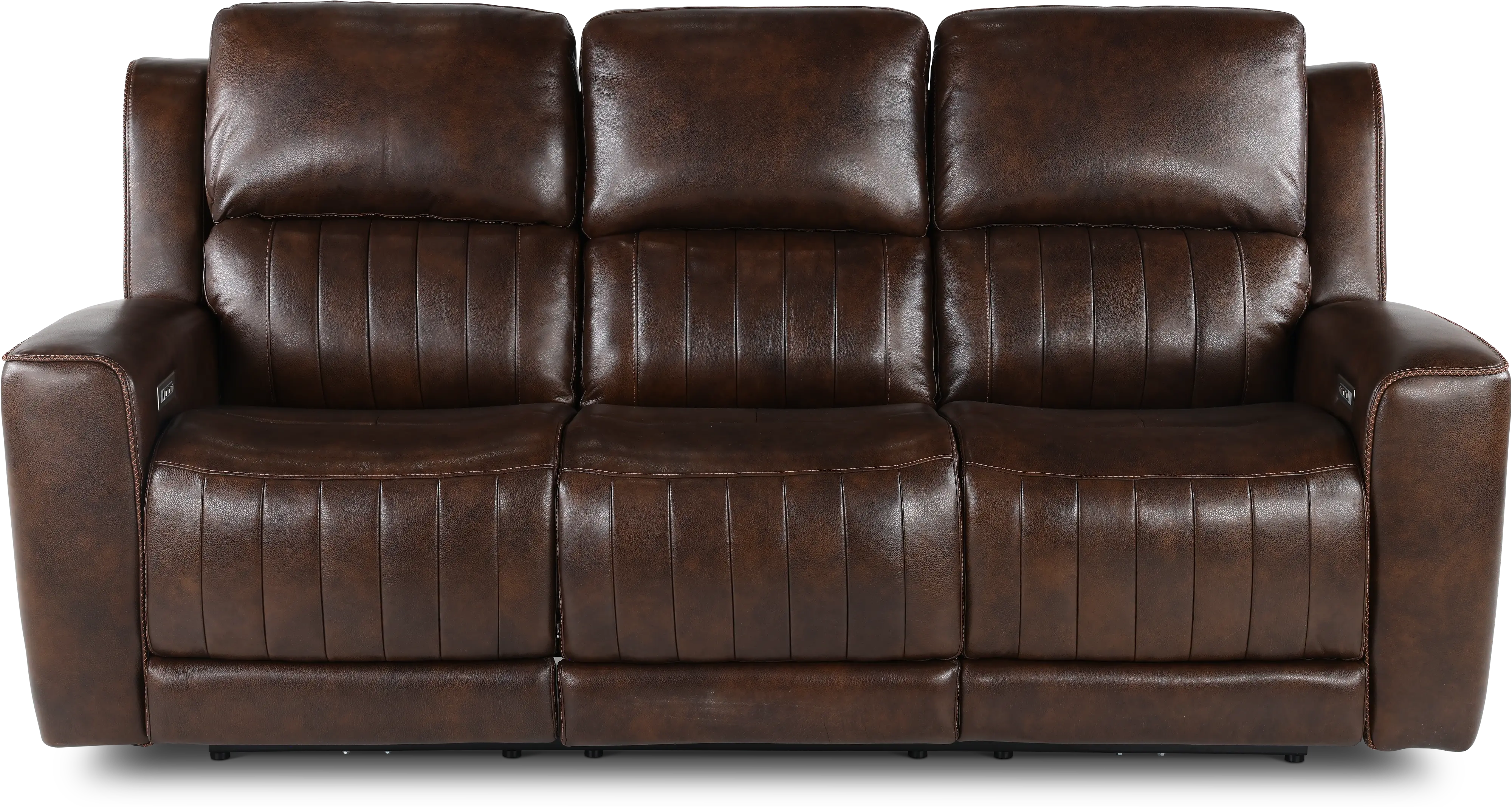 Pierce Chocolate Dark Brown Power Reclining Sofa-1