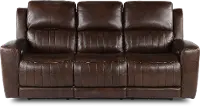 Pierce Chocolate Dark Brown Power Reclining Sofa
