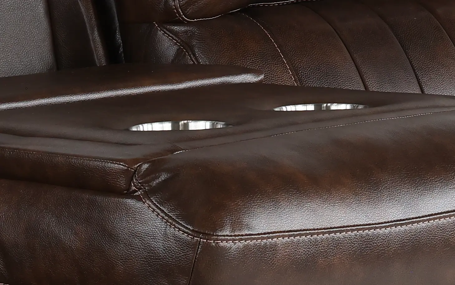 Pierce Chocolate Dark Brown Power Reclining Sofa-8