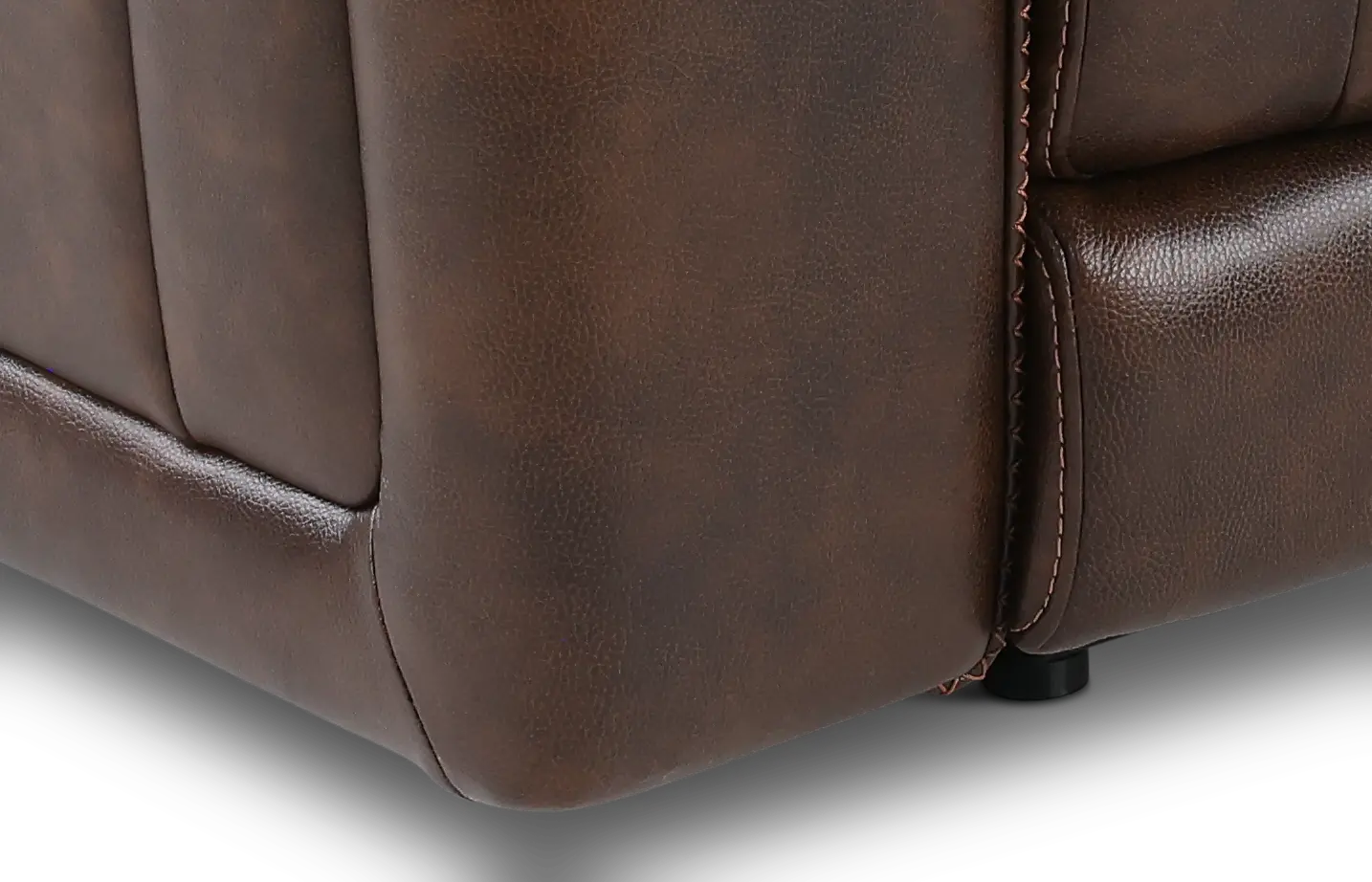 Pierce Chocolate Dark Brown Power Reclining Loveseat with Console-7