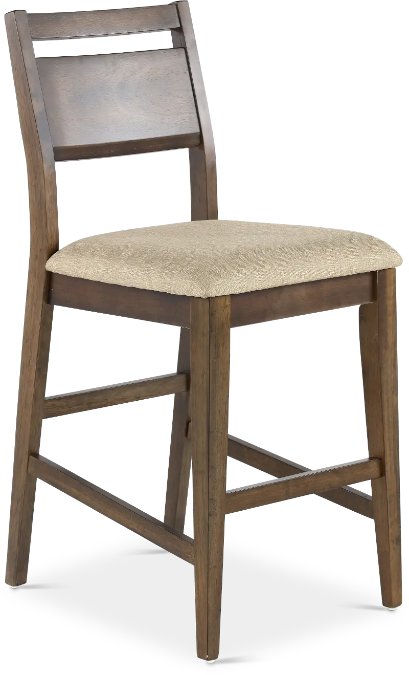Zoey Natural Brown Counter Height Stool