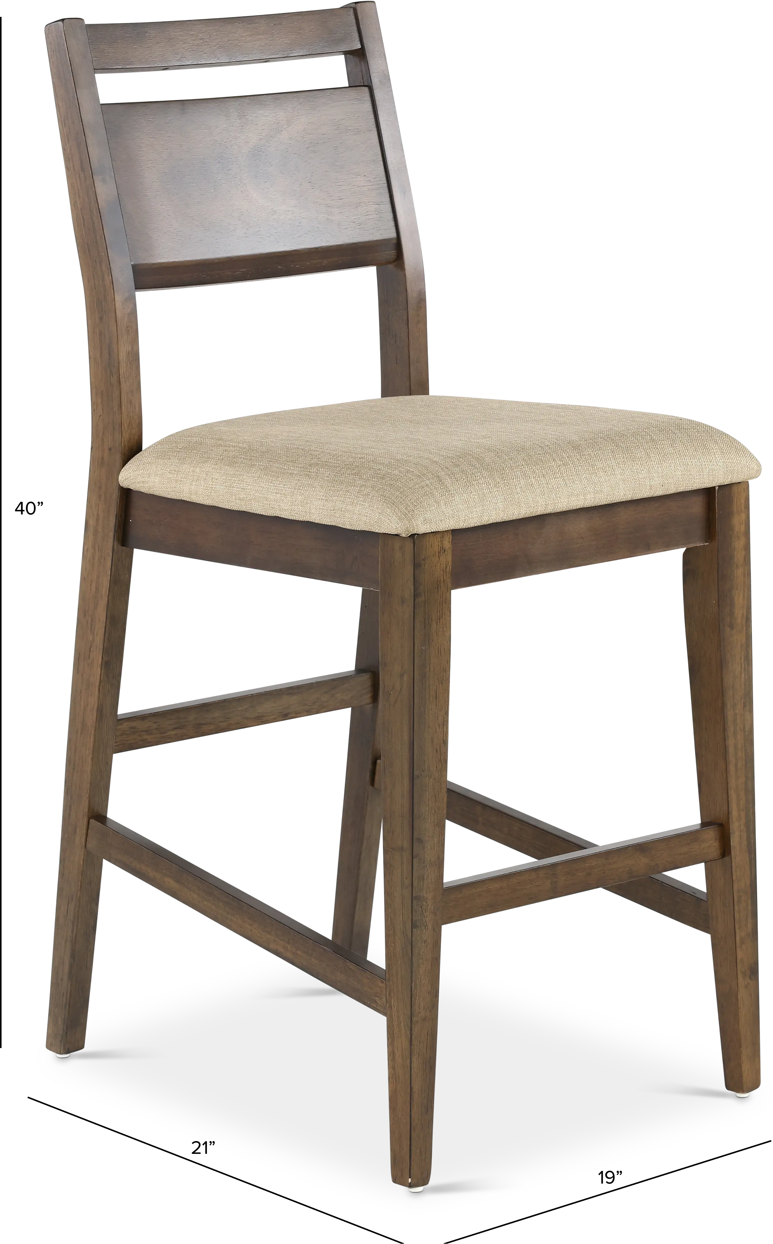 Zoey Natural Brown Counter Height Stool-3