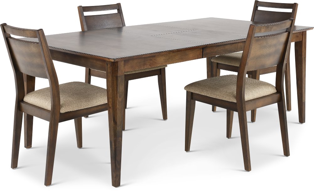 Zoey Brown 5 Piece Dining Room Set