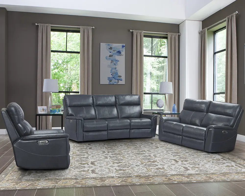 Reed Indigo Power Recliner with Lumbar Support-2