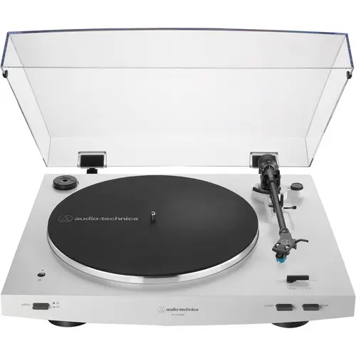 AT-LP3XBT-WH Audio-Technica Consumer AT-LP3XBT Fully Automatic Two-Speed Turntable with Bluetooth - White-1