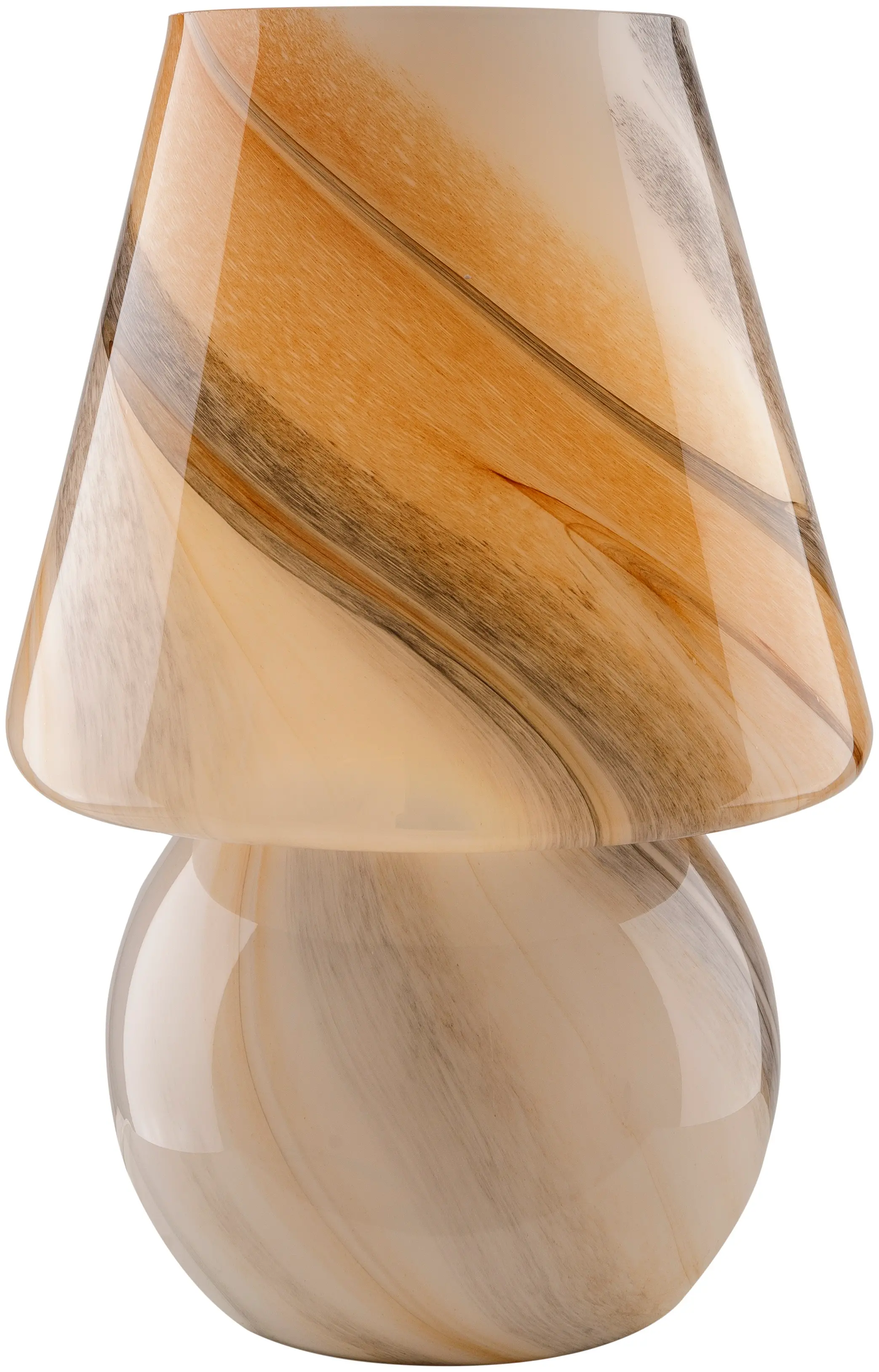 LFK-002 16  Brown Glass Table Lamp-1