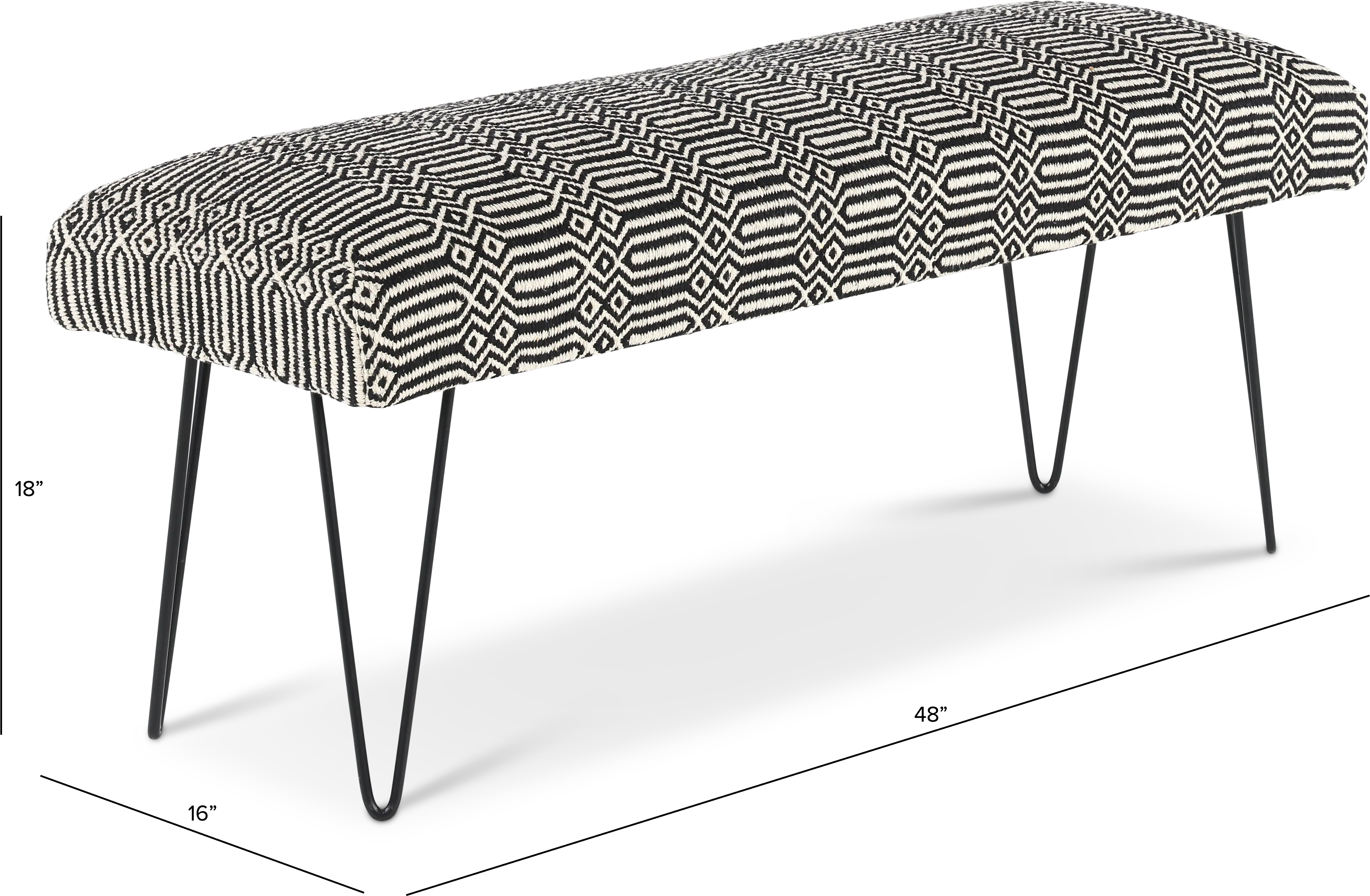 NAK-001 Nakia 48  Cotton Cushion Ottoman-4