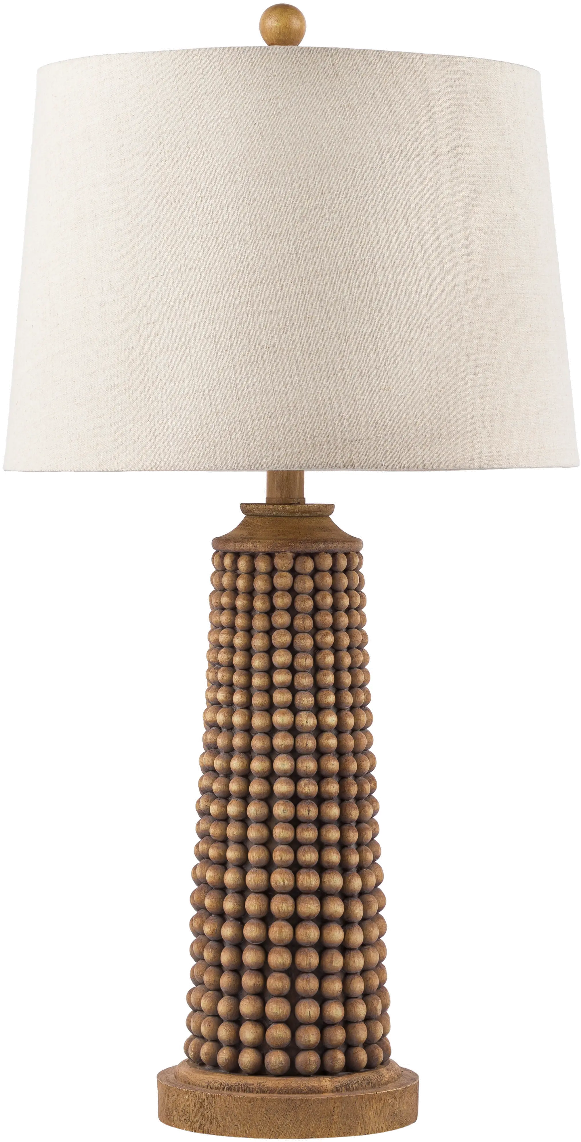 KUL-001 29  Brown and Linen Table Lamp-1