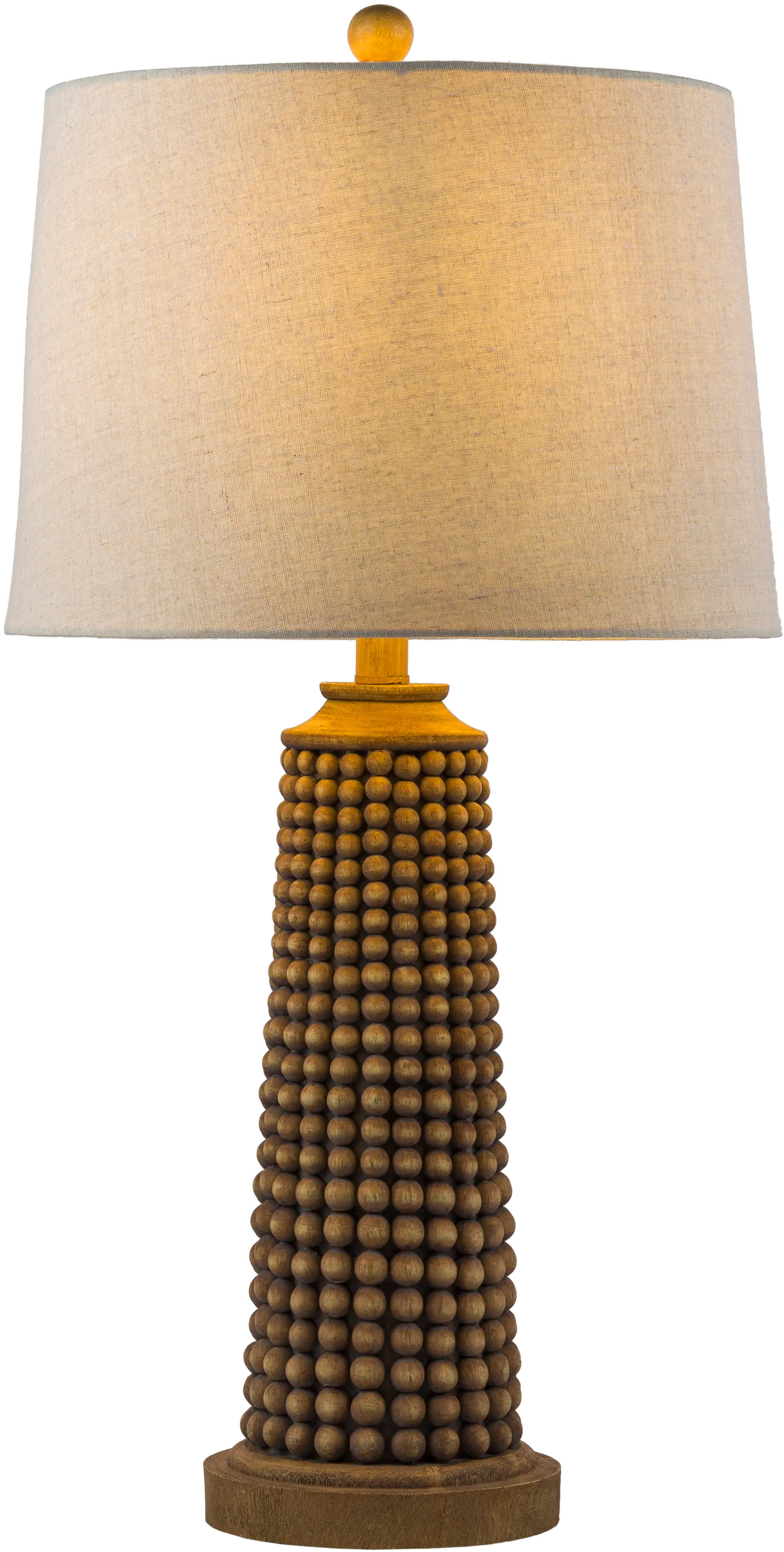 KUL-001 29  Brown and Linen Table Lamp-4