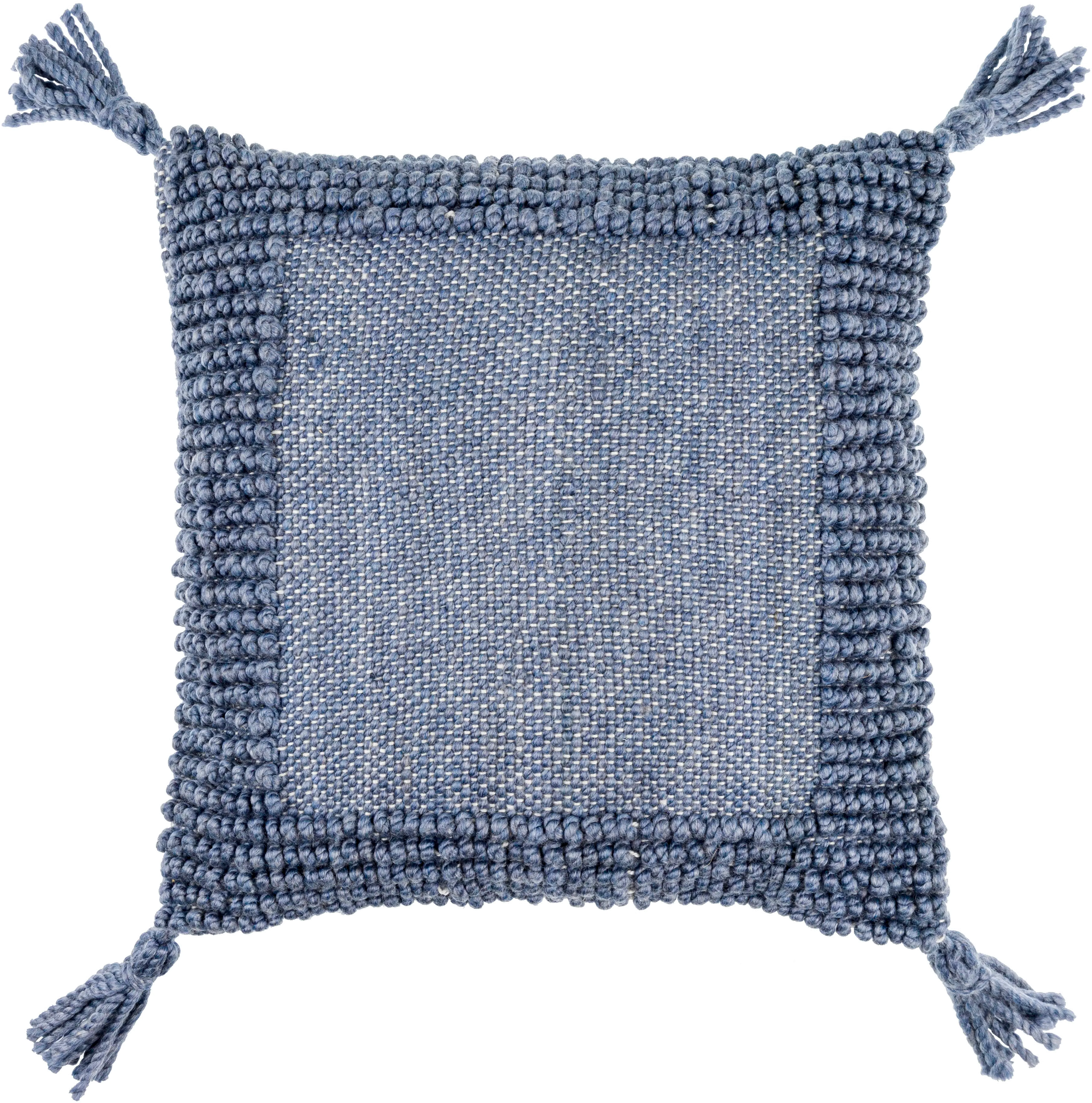 ALK007-2020P Alaric Outdoor Woven Blue Toss Pillow-1