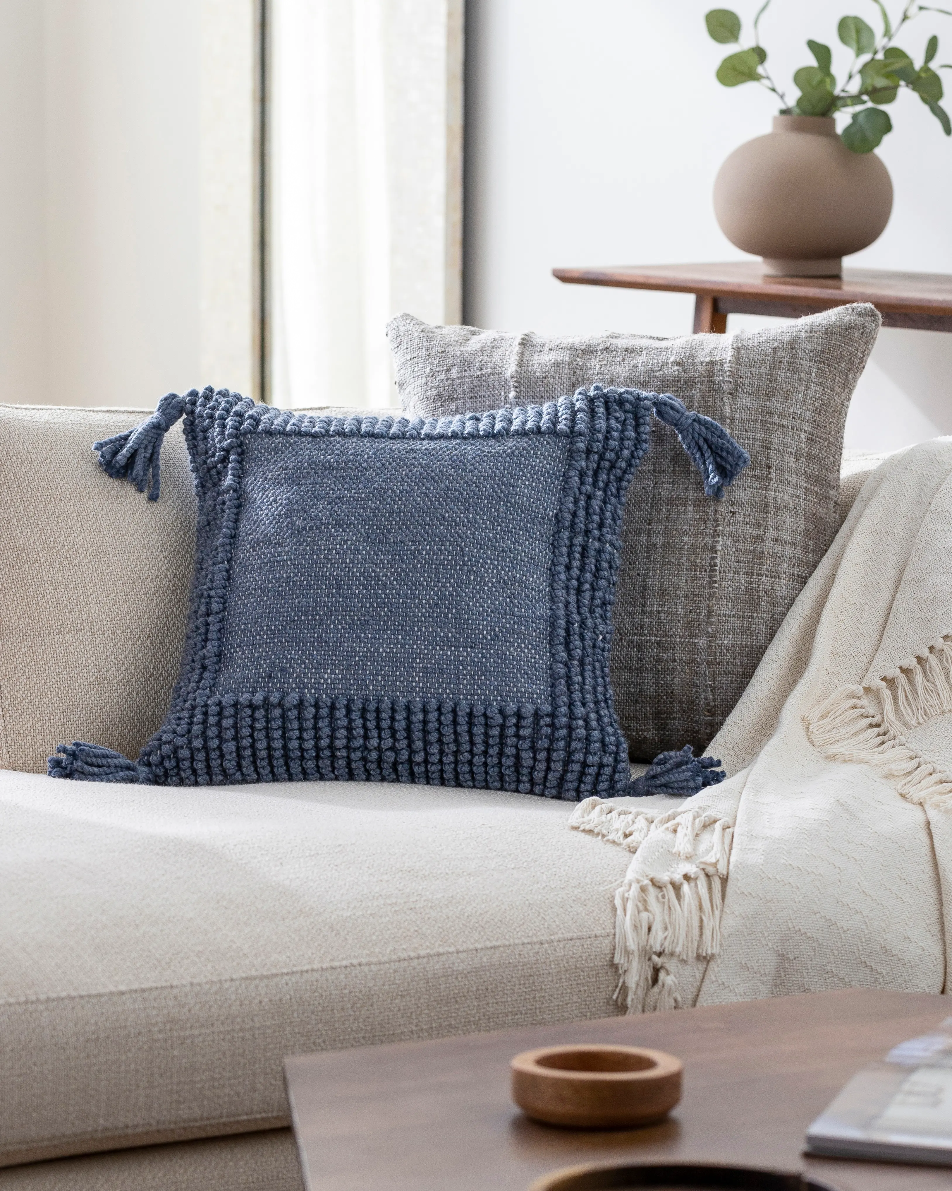 ALK007-2020P Alaric Outdoor Woven Blue Toss Pillow-2