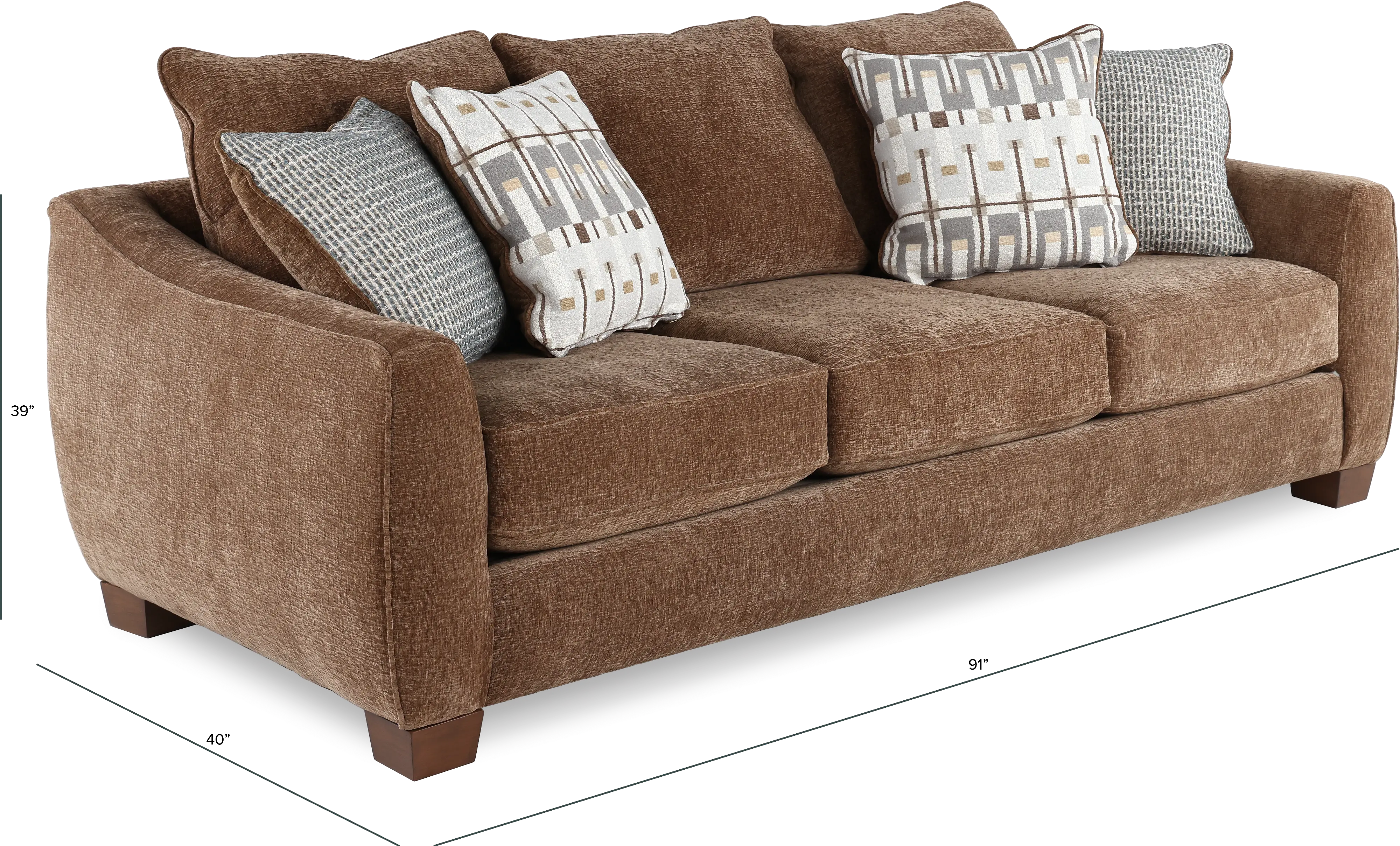 Pandora Brown Sofa-3