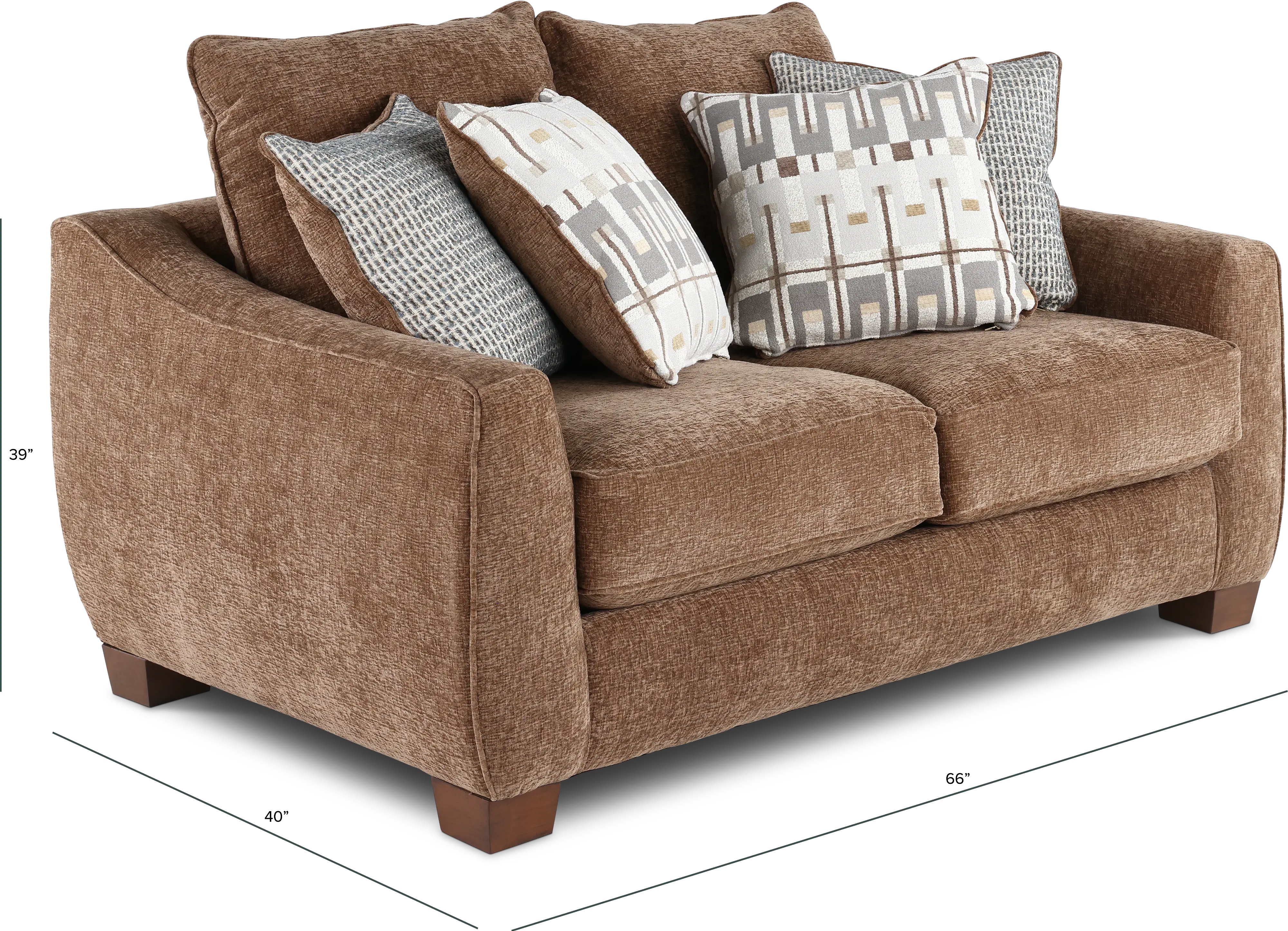 Pandora Brown Loveseat-3