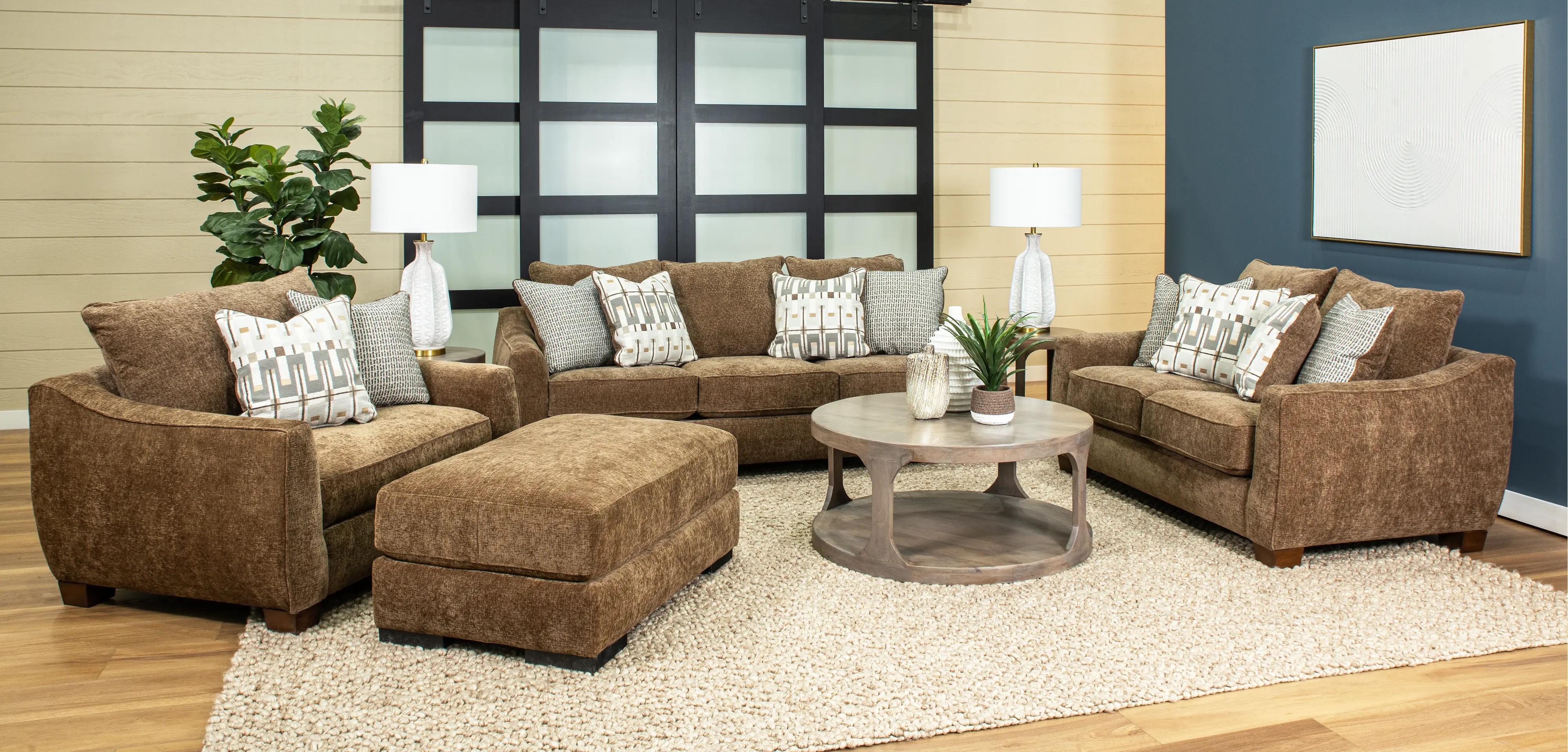 Pandora Brown Ottoman-2