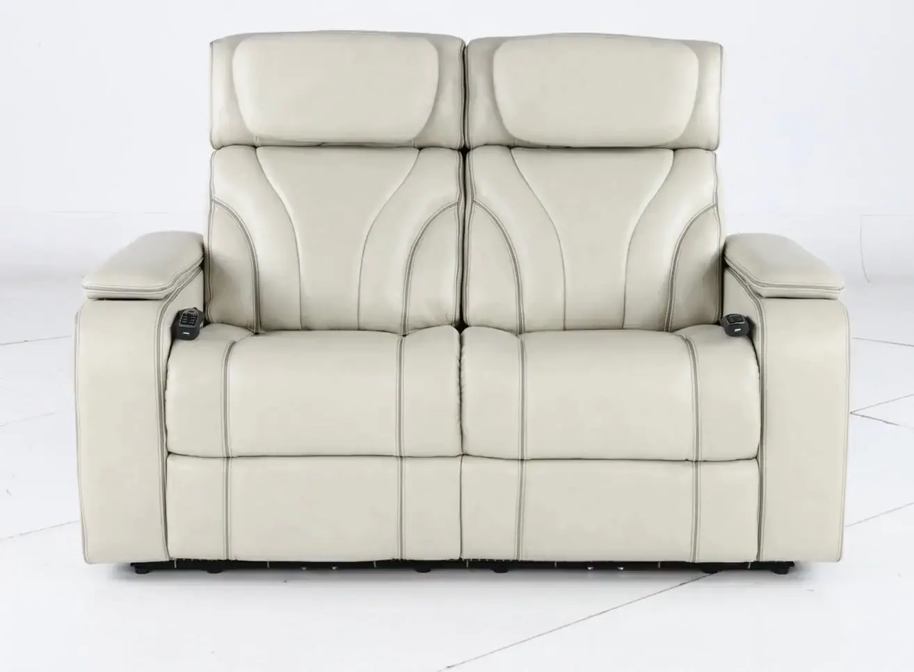 Arya Putty Power Reclining Loveseat with Power Headrests and Massage-5