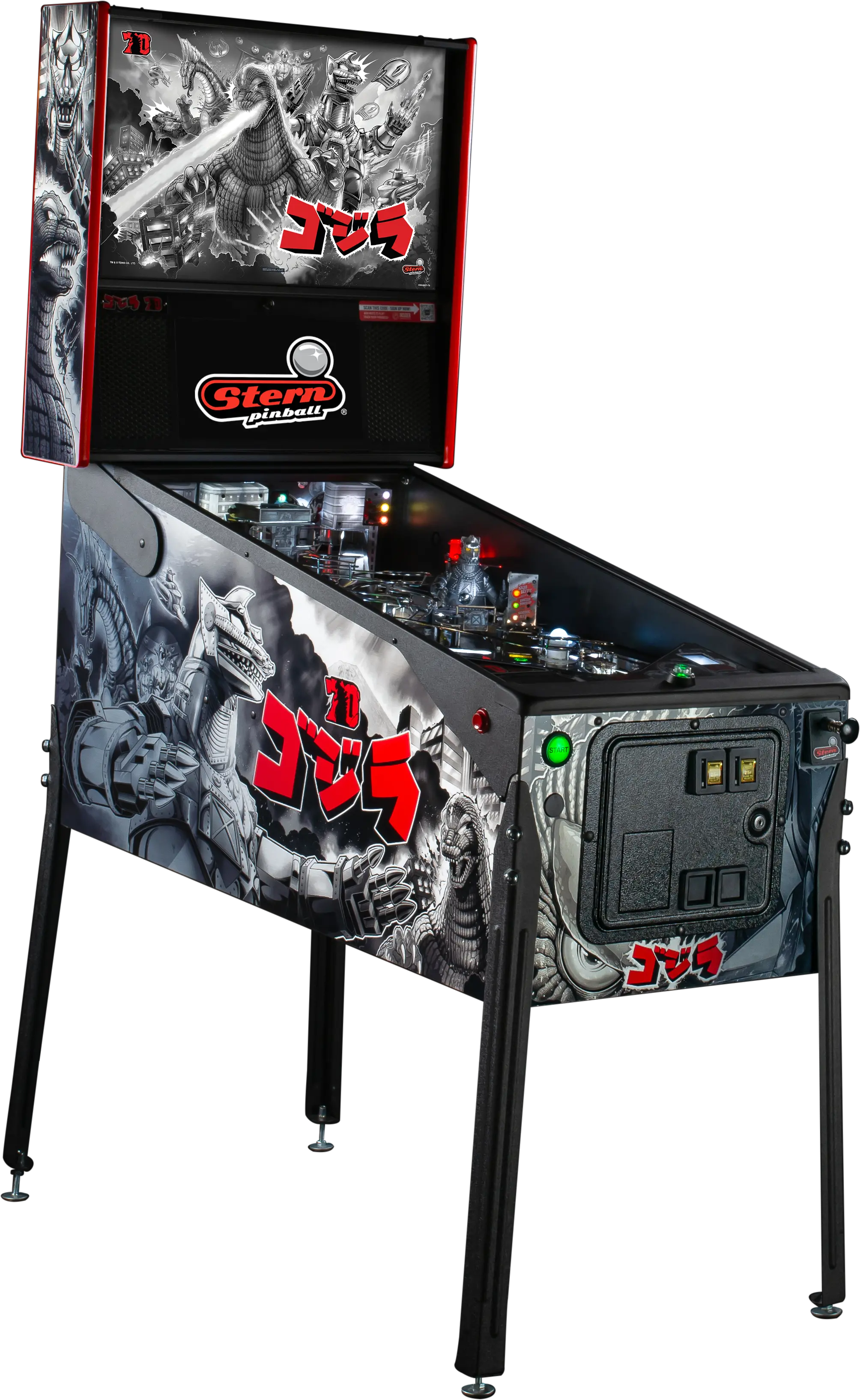 500-55T8-11 Stern Pinball Godzilla Premium 70th Anniversary Edition-1