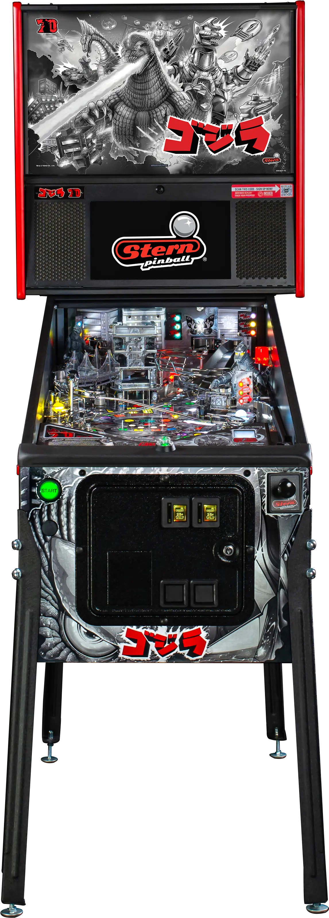 500-55T8-11 Stern Pinball Godzilla Premium 70th Anniversary Edition-2
