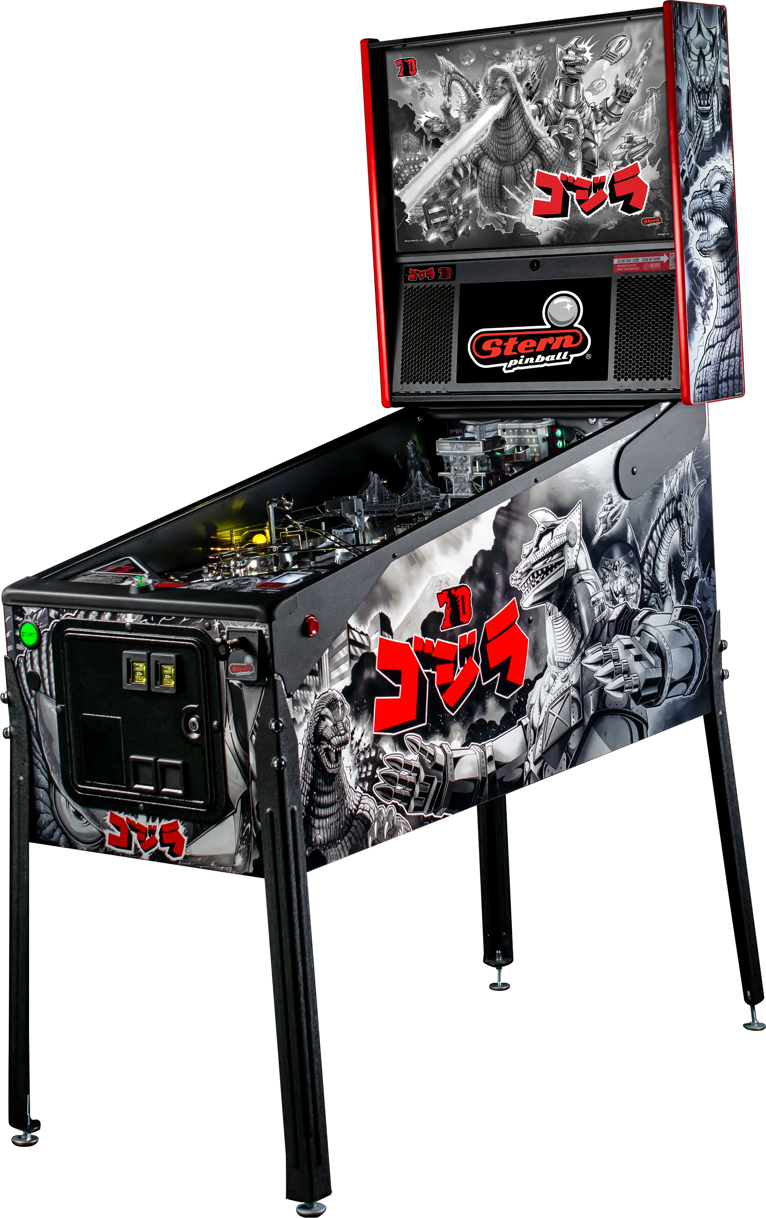500-55T8-11 Stern Pinball Godzilla Premium 70th Anniversary Edition-3