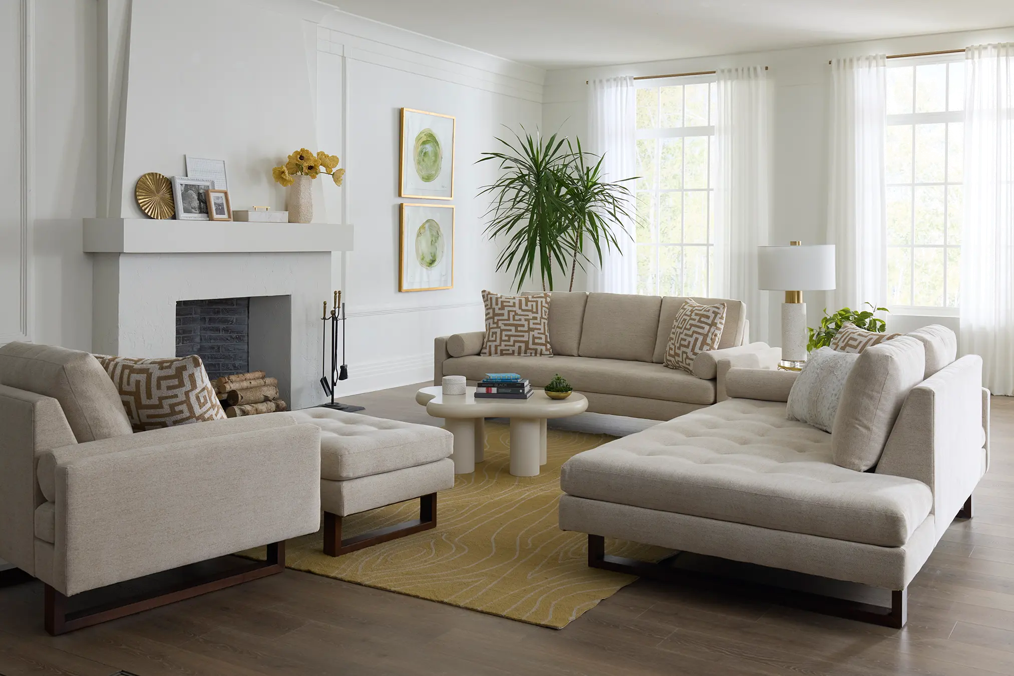 Brunner Beige Sofa-2