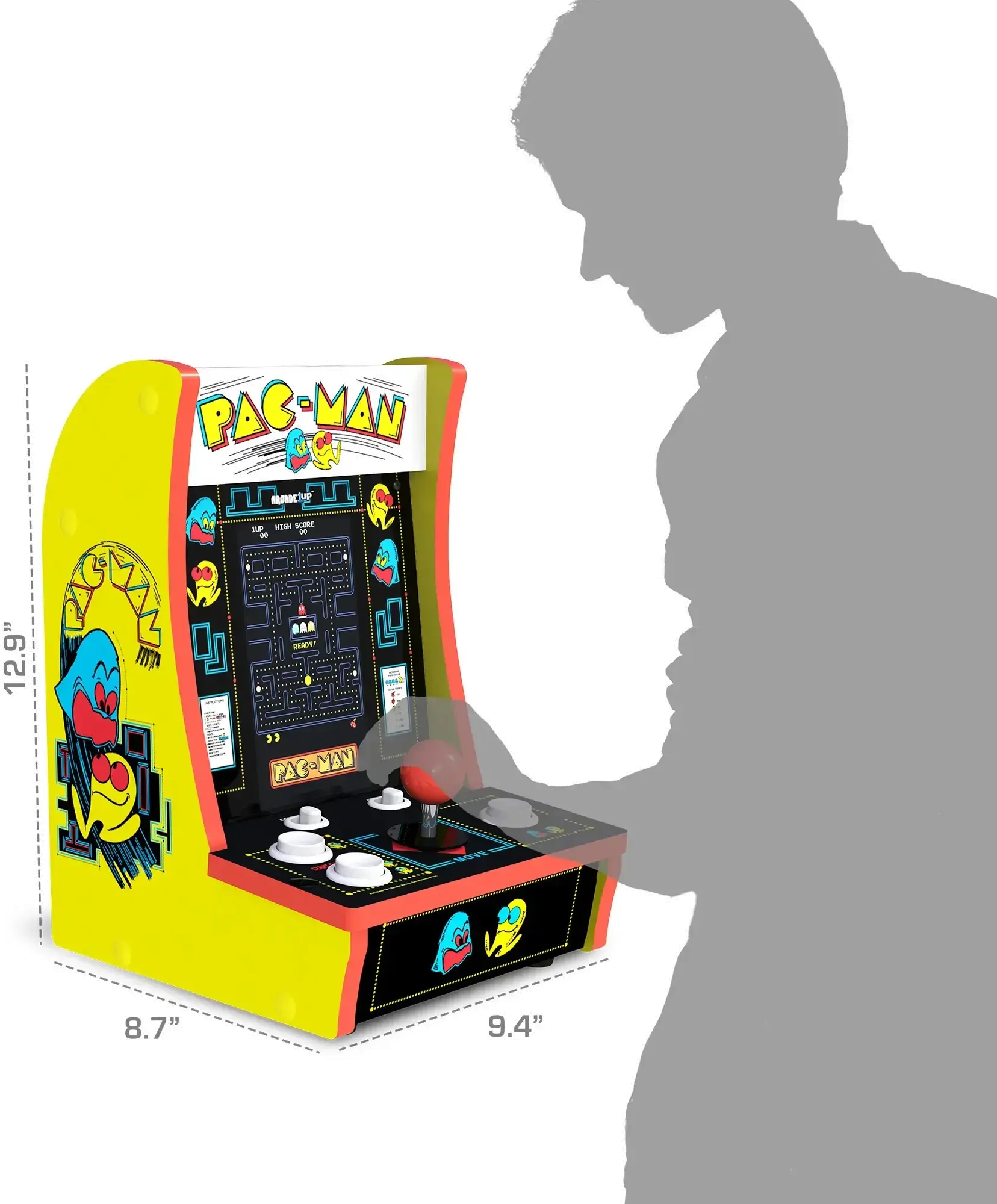 PAC-C-401900 Arcade1Up Pacman Countercade 7  Arcade - Yellow-2