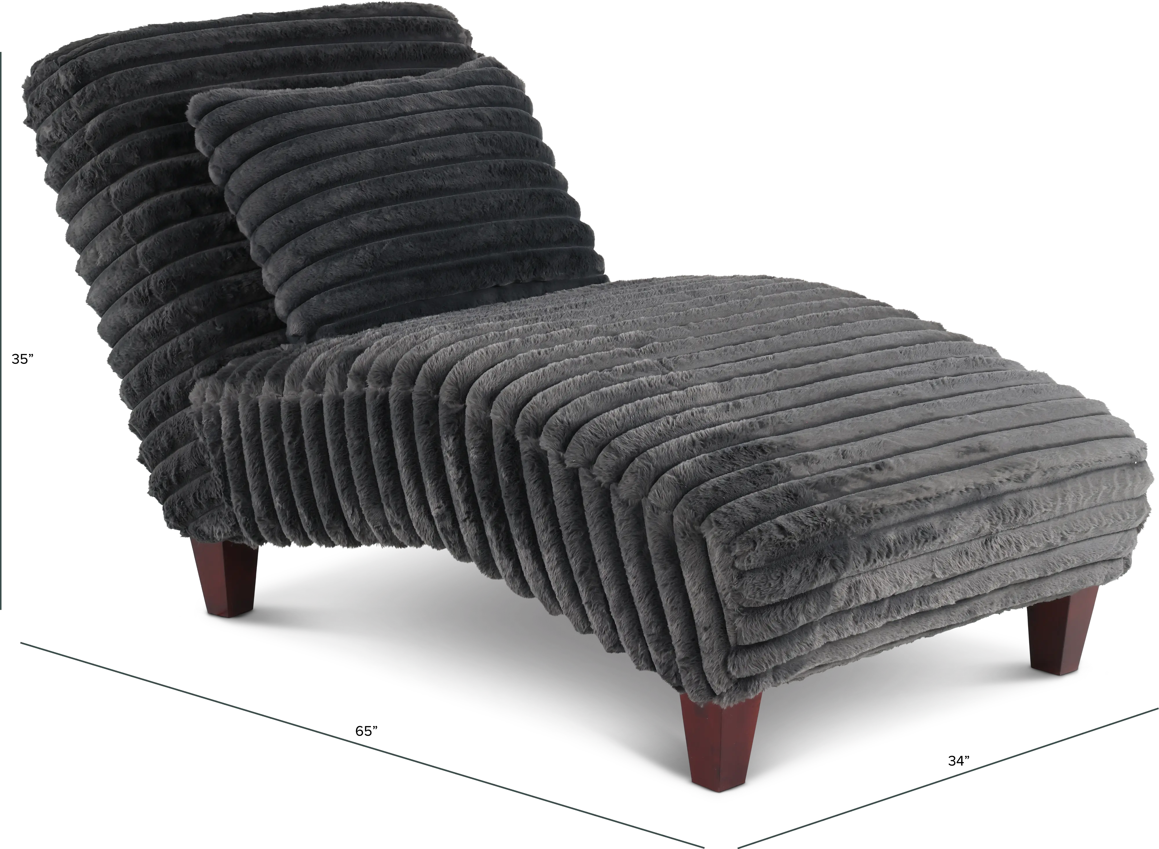 Mondo Gunmetal Chaise Lounge-3