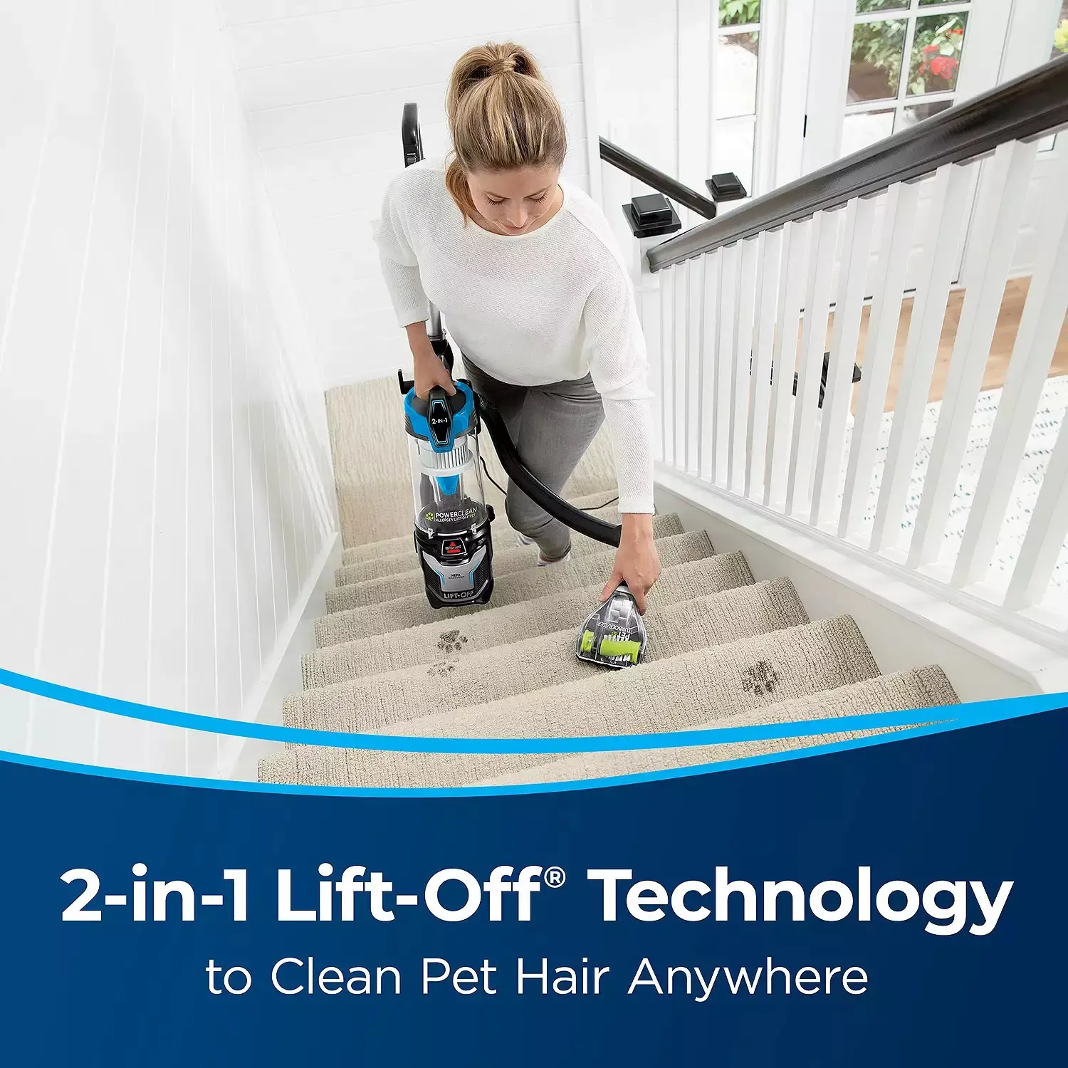 3399 Bissell PowerClean Allergen Lift-Off Pet Vacuum-3