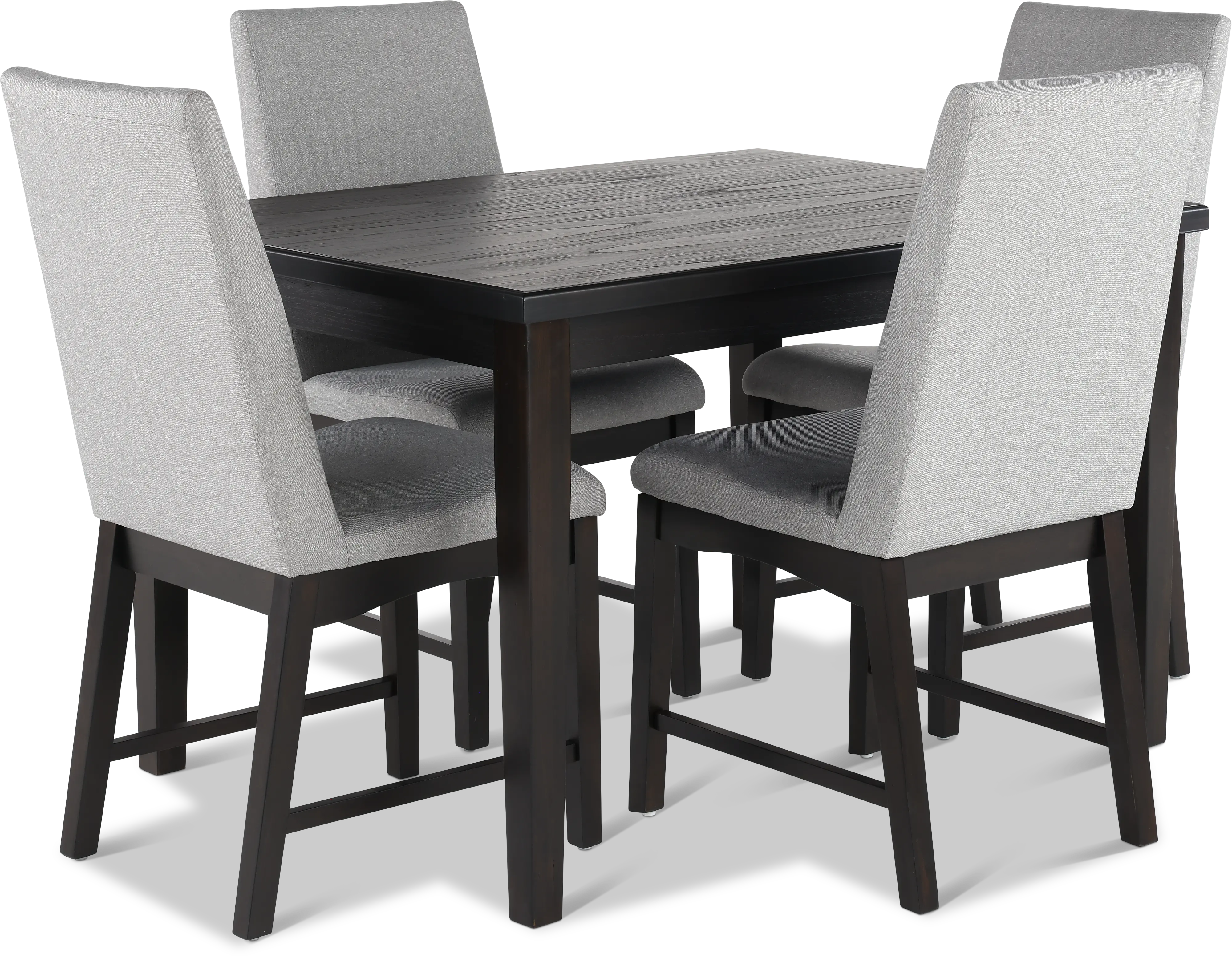 Maywood Espresso Brown and Gray 5 Piece Dining Set-1