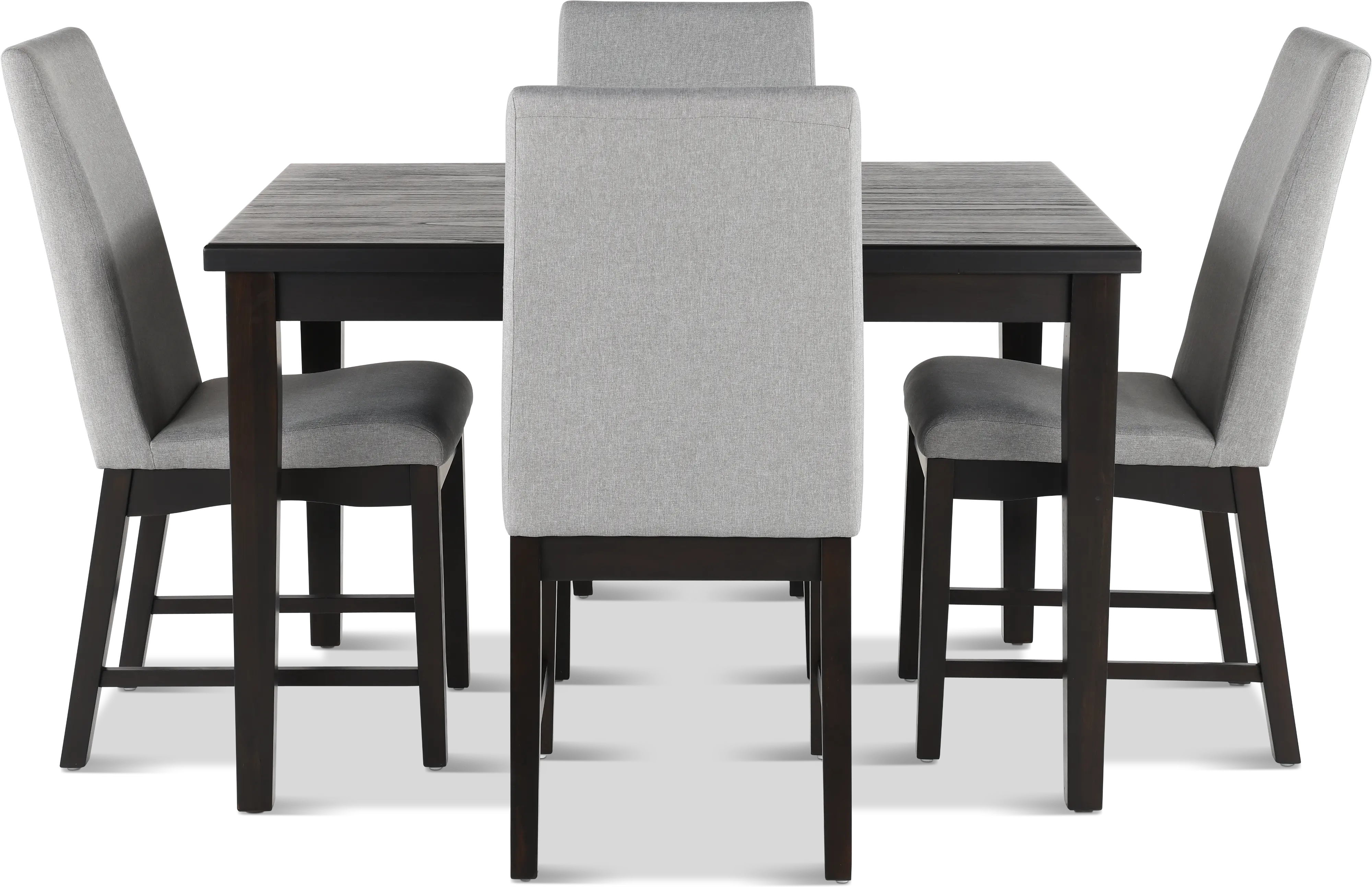 Maywood Espresso Brown and Gray 5 Piece Dining Set-5