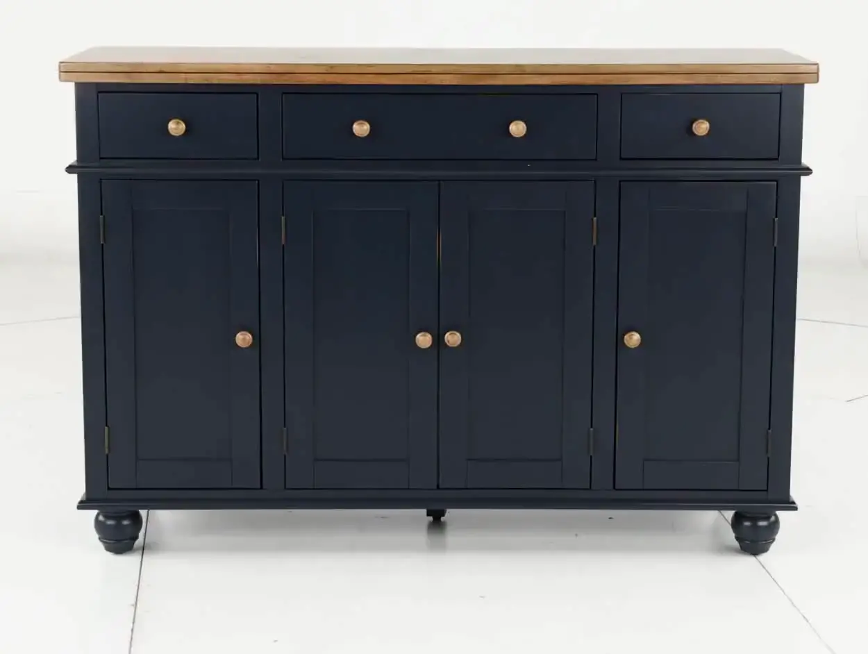 Carmen Oak and Blue Dining Server-4