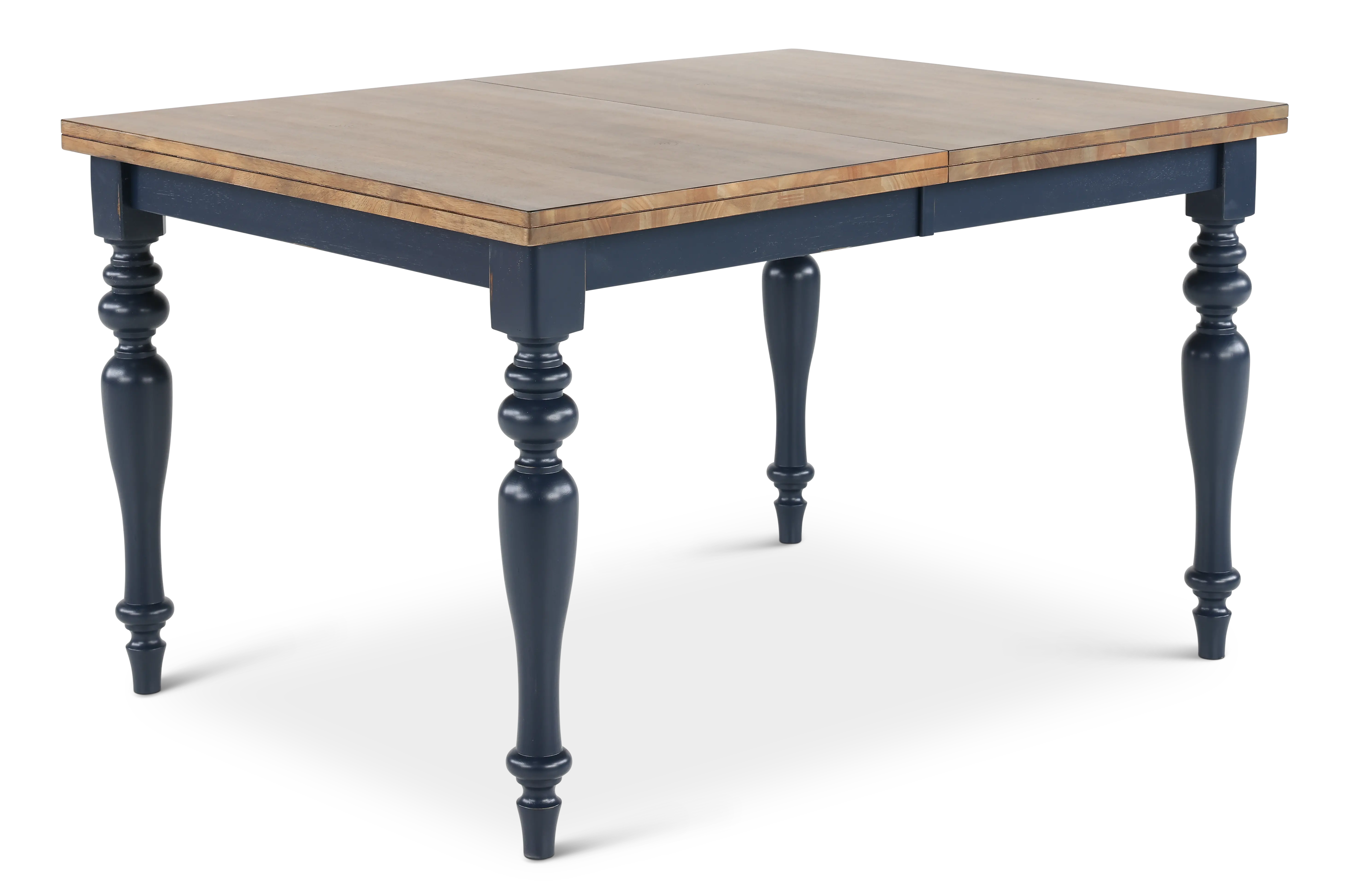 Carmen Oak and Blue 5-Piece Dining Set-5
