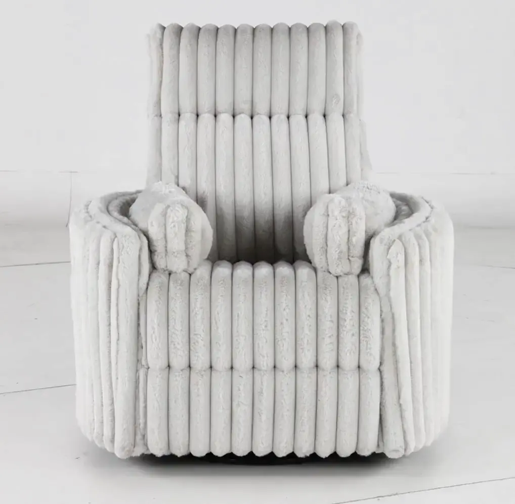 Mondo Avendio Silver Swivel Recliner-4