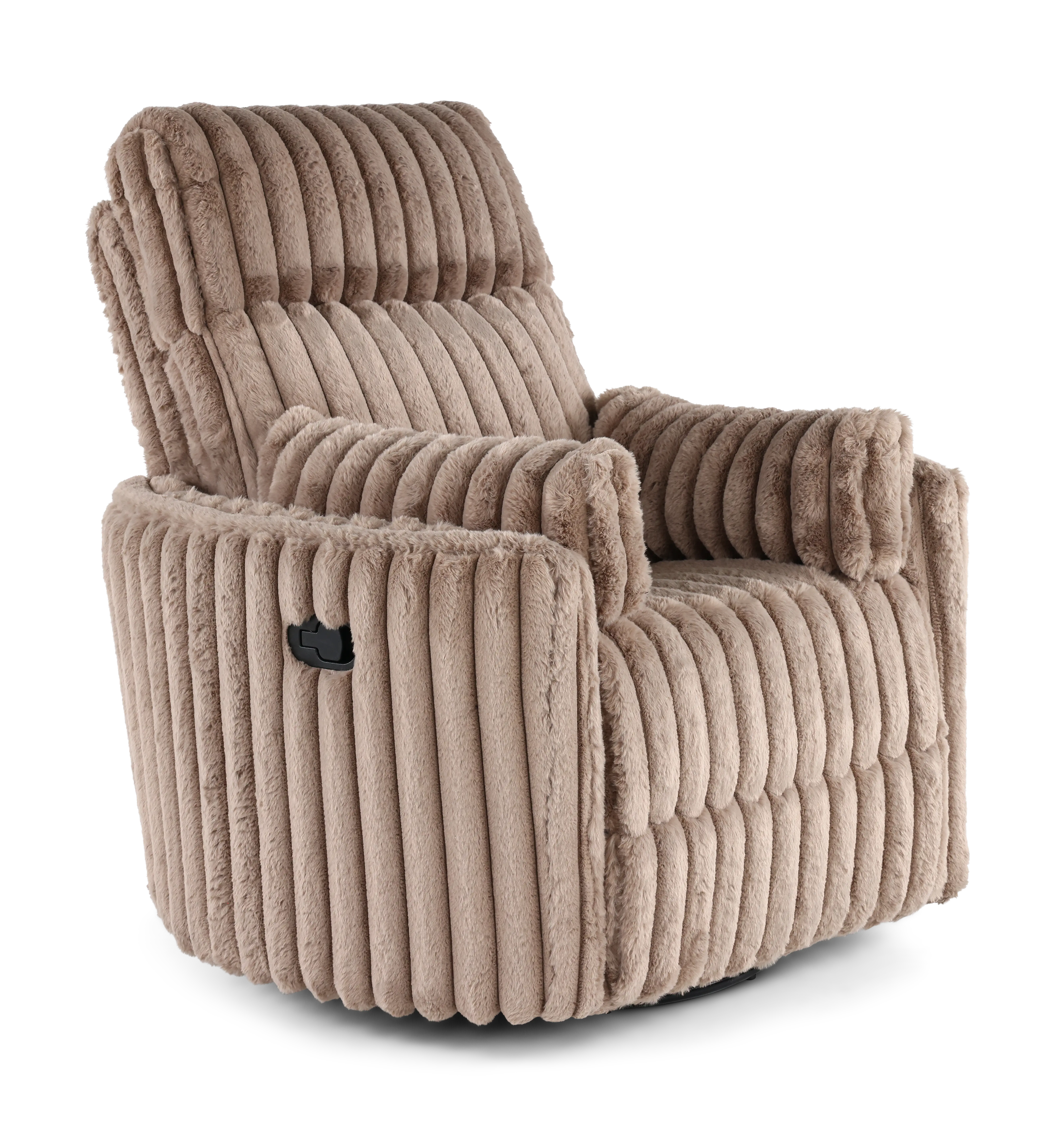 Mondo Avendio Cocoa Swivel Recliner-1