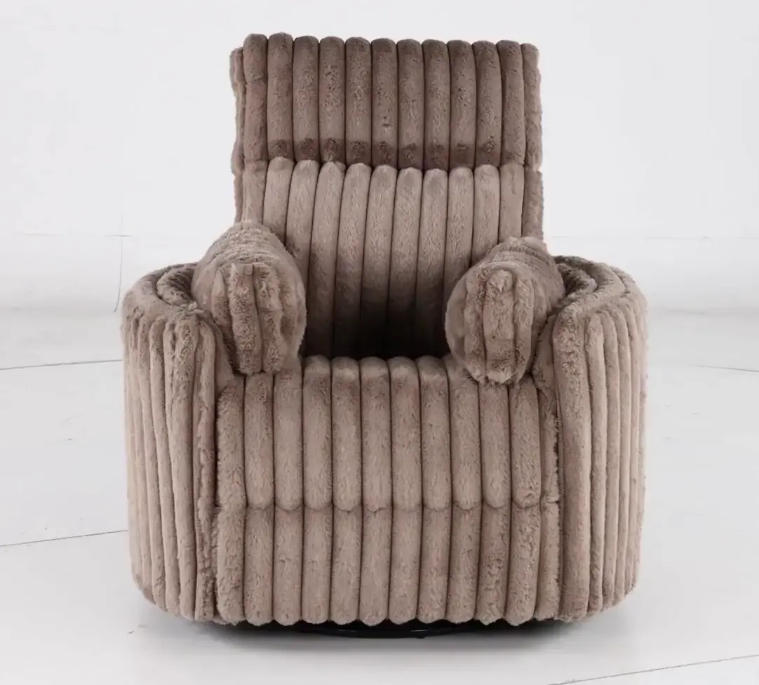 Mondo Avendio Cocoa Swivel Recliner-5