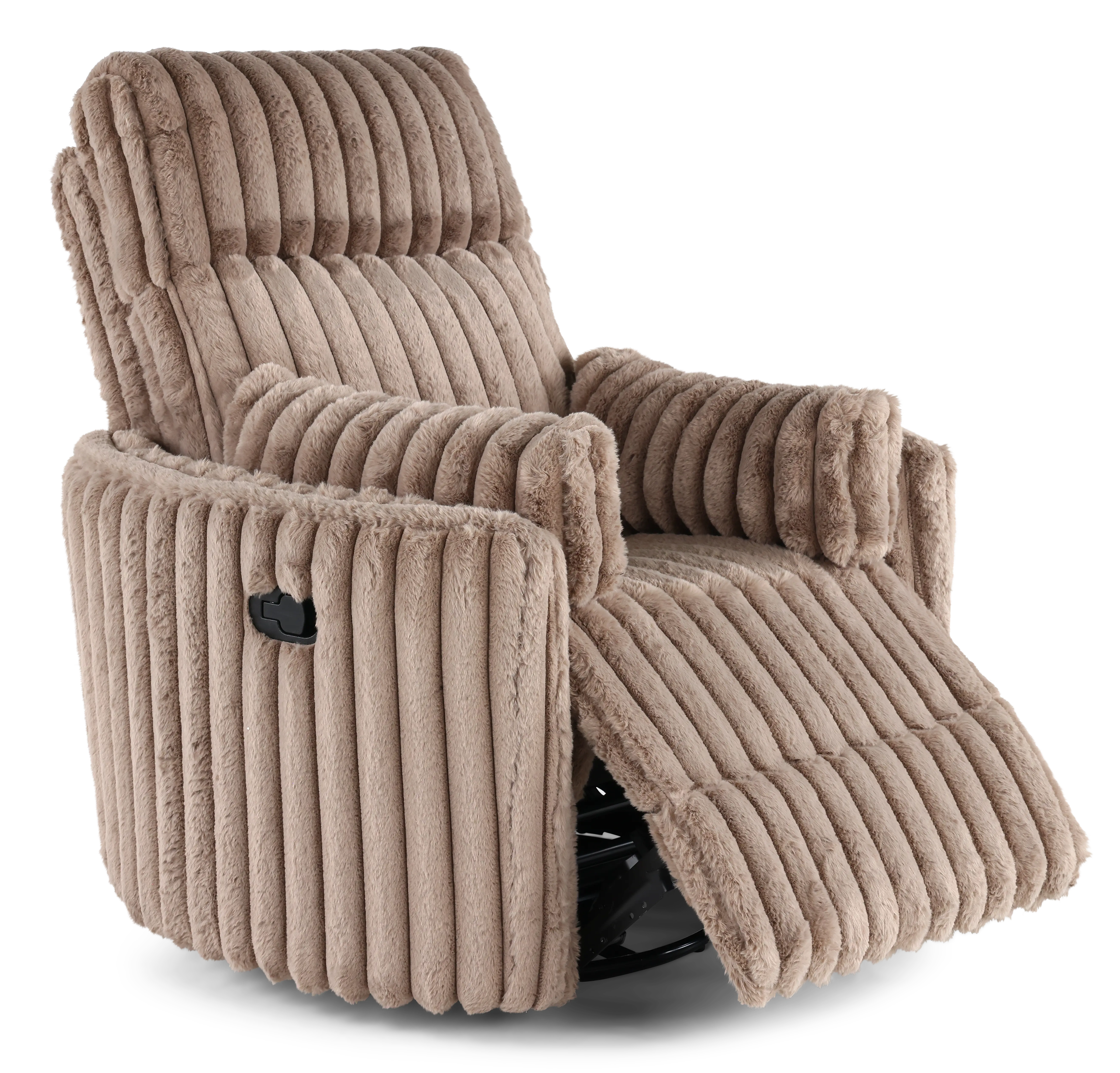 Mondo Avendio Cocoa Swivel Recliner-6