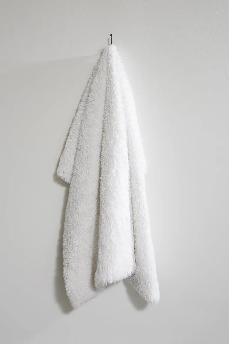 Stephanie Yakety Yak Natural Fur Throw-1