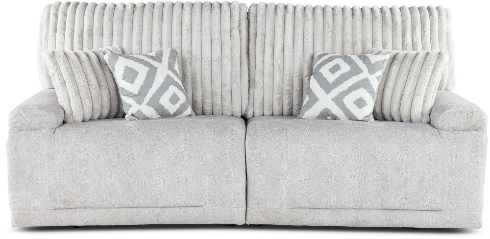 Mondo Silver Manual Reclining Sofa