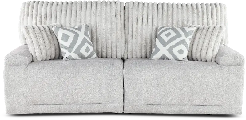 Mondo Silver Manual Reclining Sofa