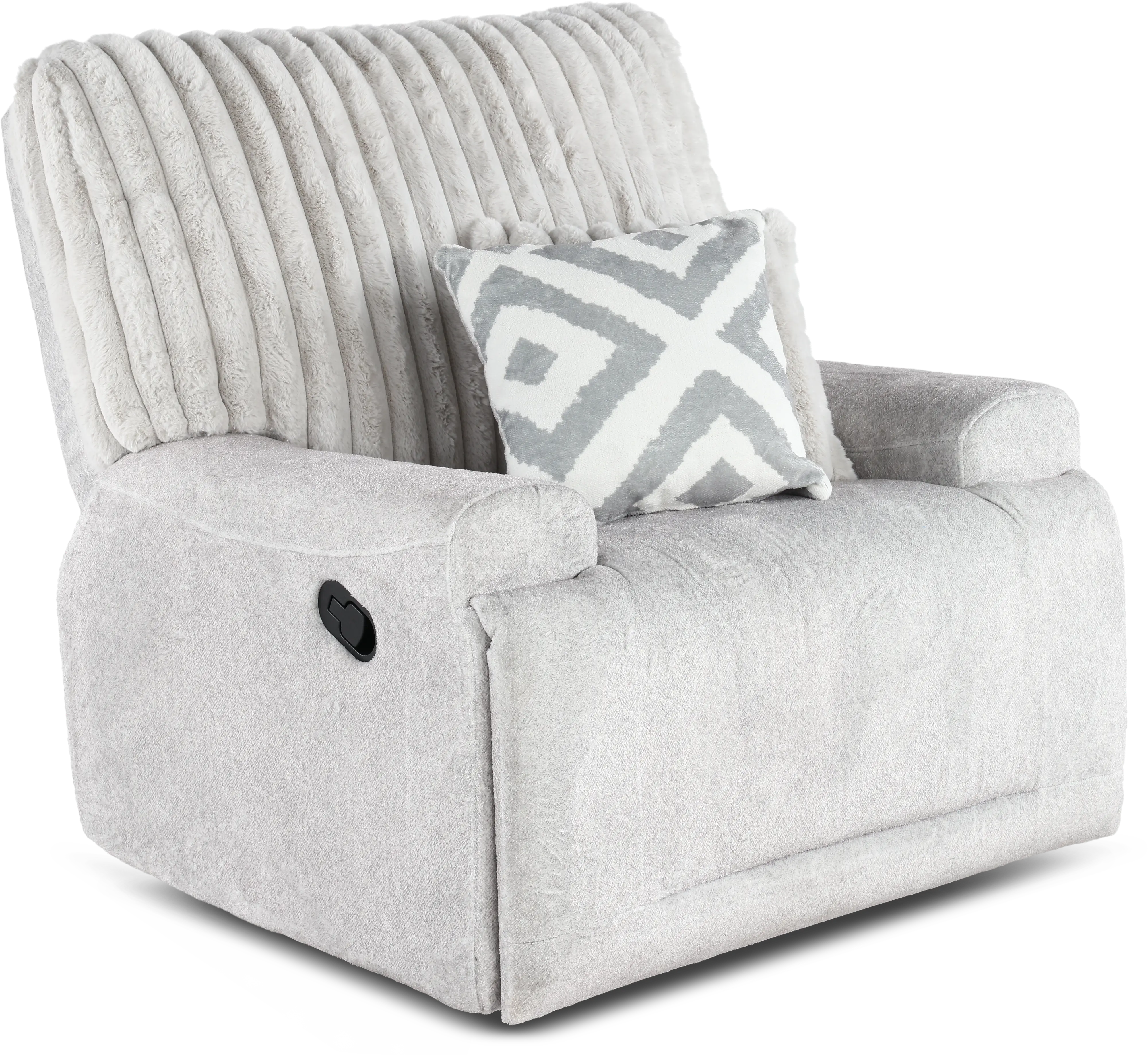 Mondo Silver Manual Recliner-1