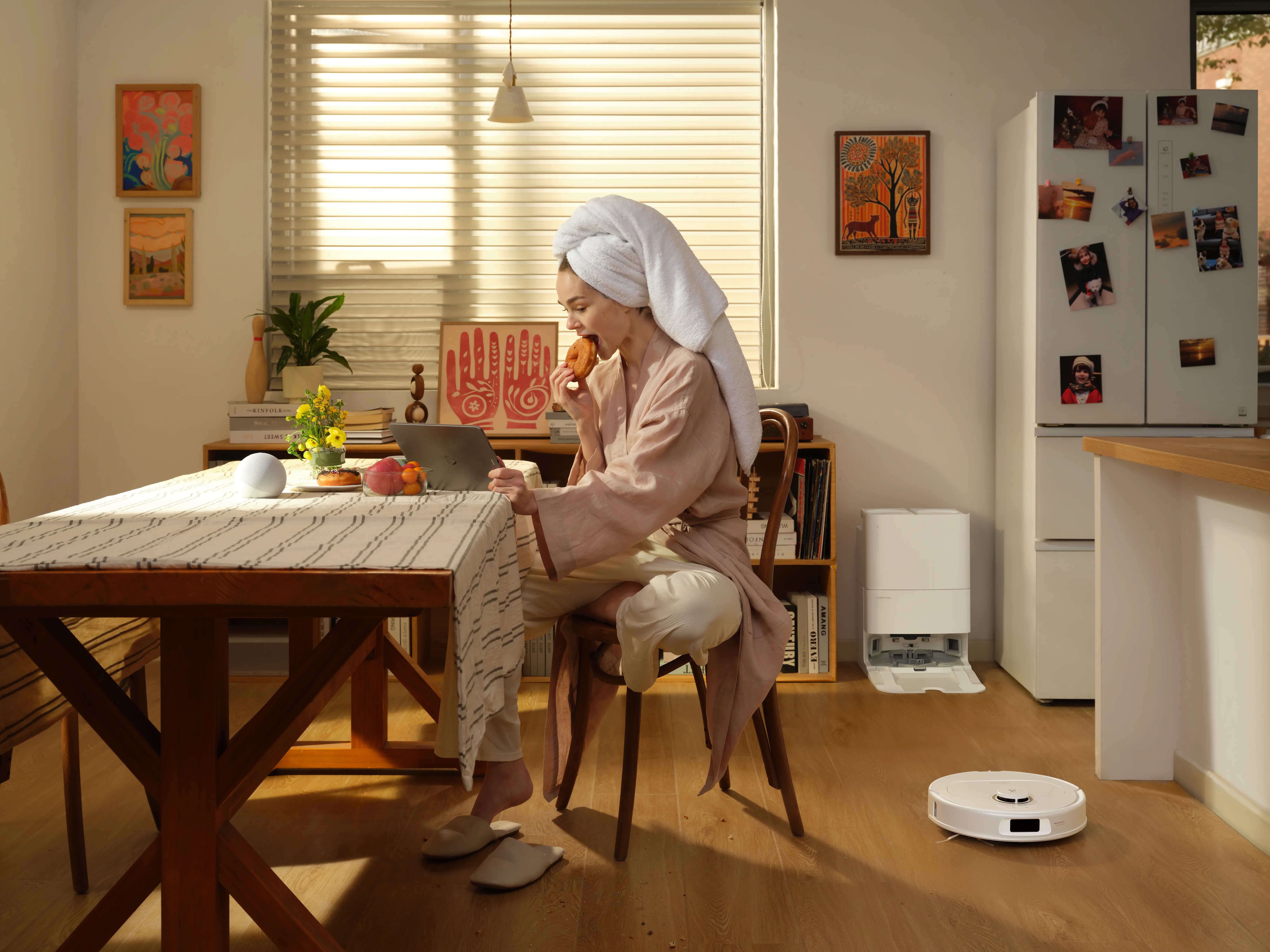 QREVO PRO - WHITE Roborock Qrevo Pro Wi-Fi Connected Robot Vacuum and Mop with FlexiArm Design-10