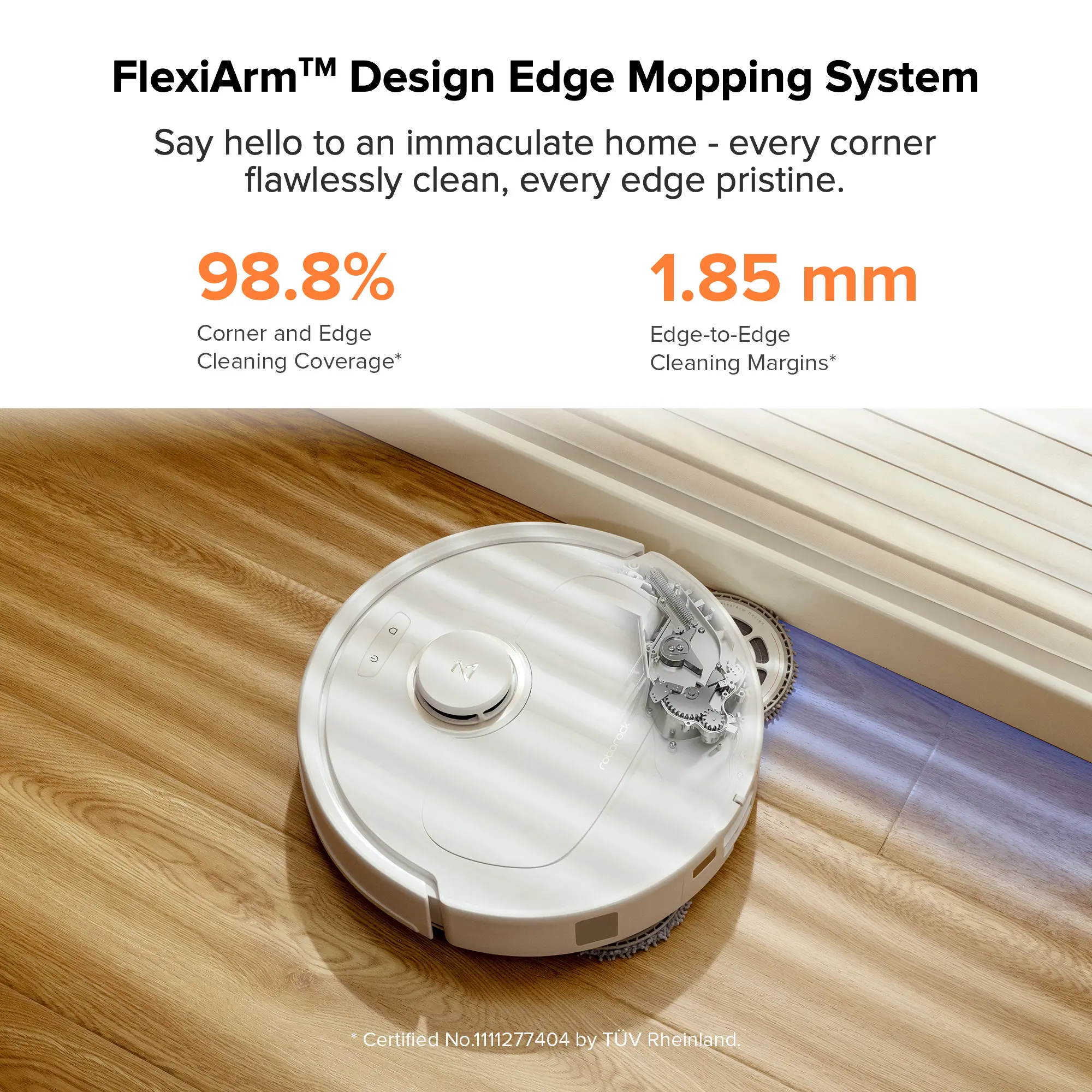 QREVO PRO - WHITE Roborock Qrevo Pro Wi-Fi Connected Robot Vacuum and Mop with FlexiArm Design-2