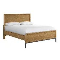Newport Natural Oak Queen Platform Bed